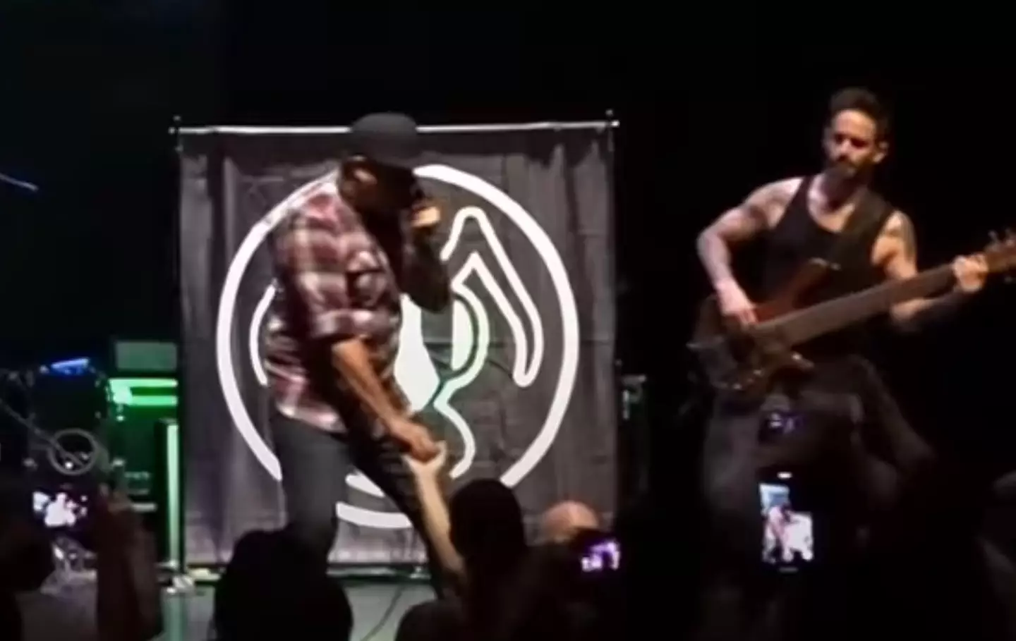 The singer allegedly tried to force a fan's hand onto his crotch.