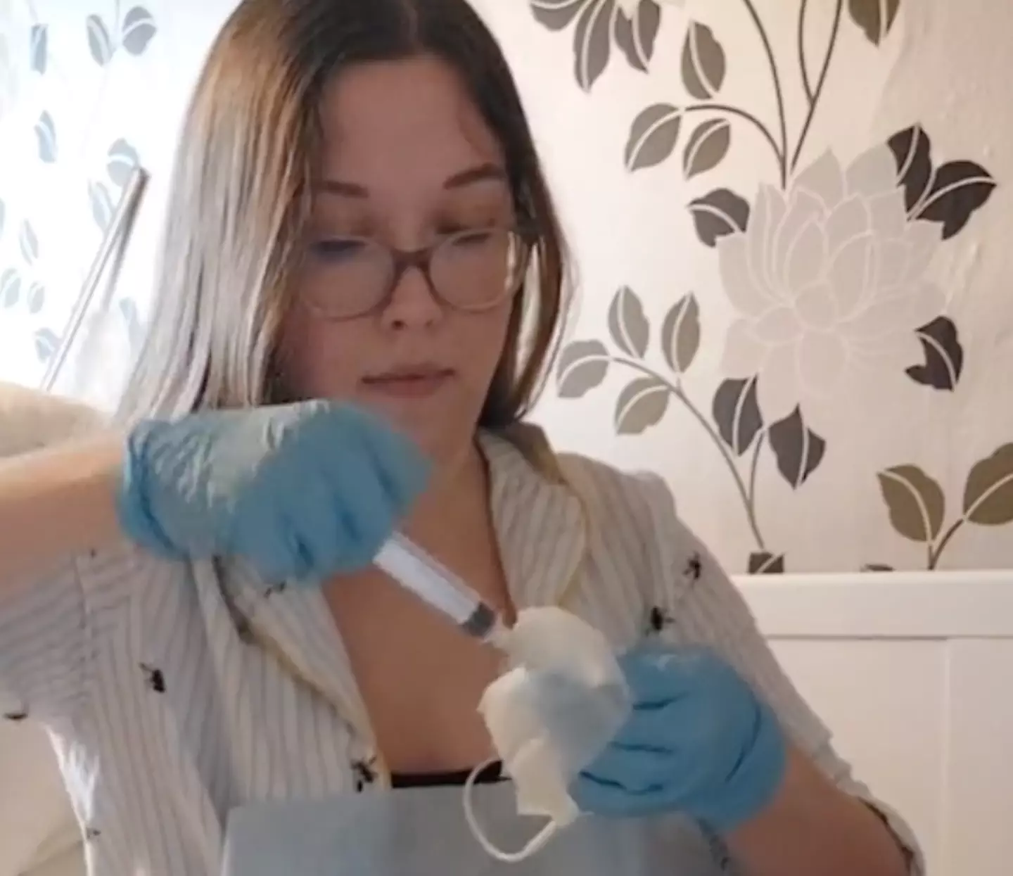 Sarah eats Total Parenteral Nutrition.