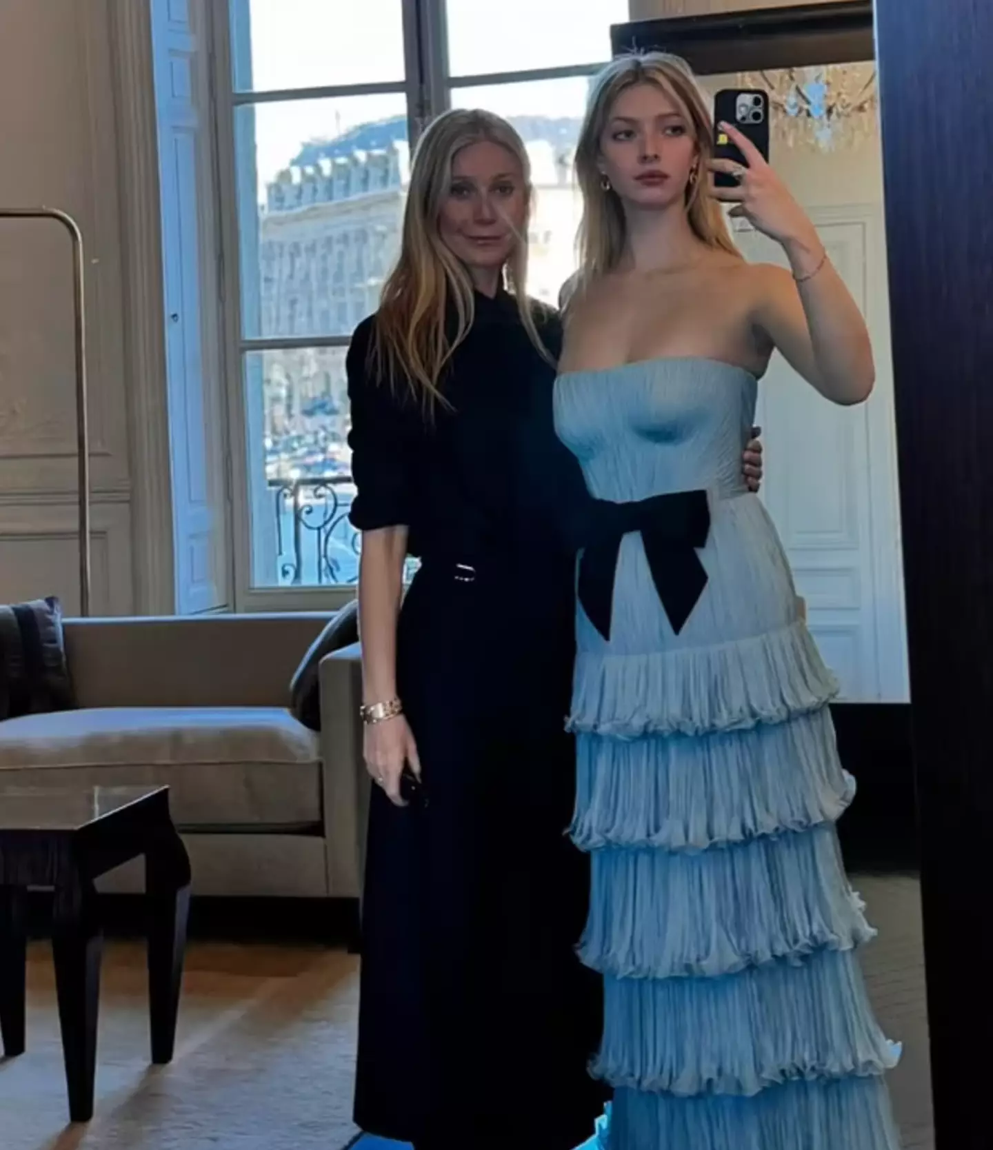 Gwyneth Paltrow's daughter Apple Martin donned a dress that took 750 hours to make to the Debutante Ball (Instagram/gwynethpaltrow)