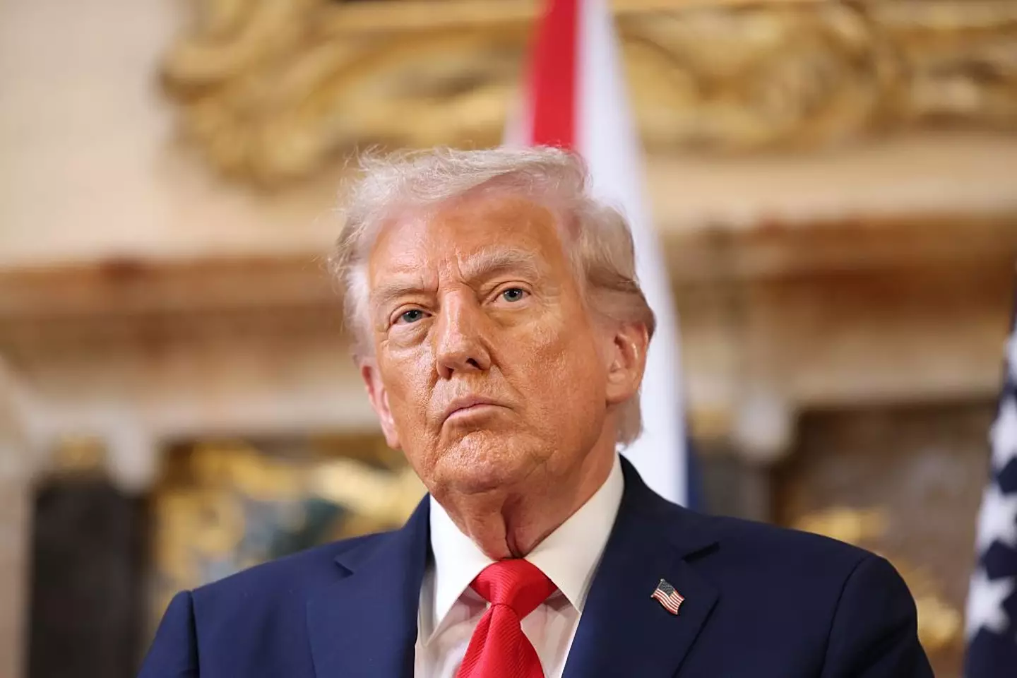 Donald Trump appears to have threatened TV networks' licenses (Neil Hall/EPA/Bloomberg via Getty Image)