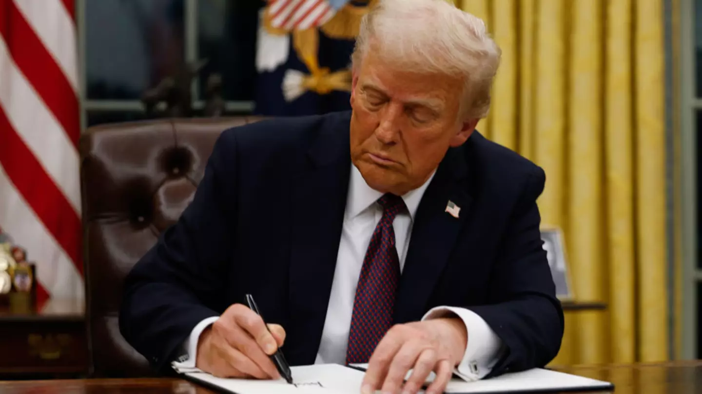 Everyone's saying the same thing about Trump's signature as he signs slew of executive orders