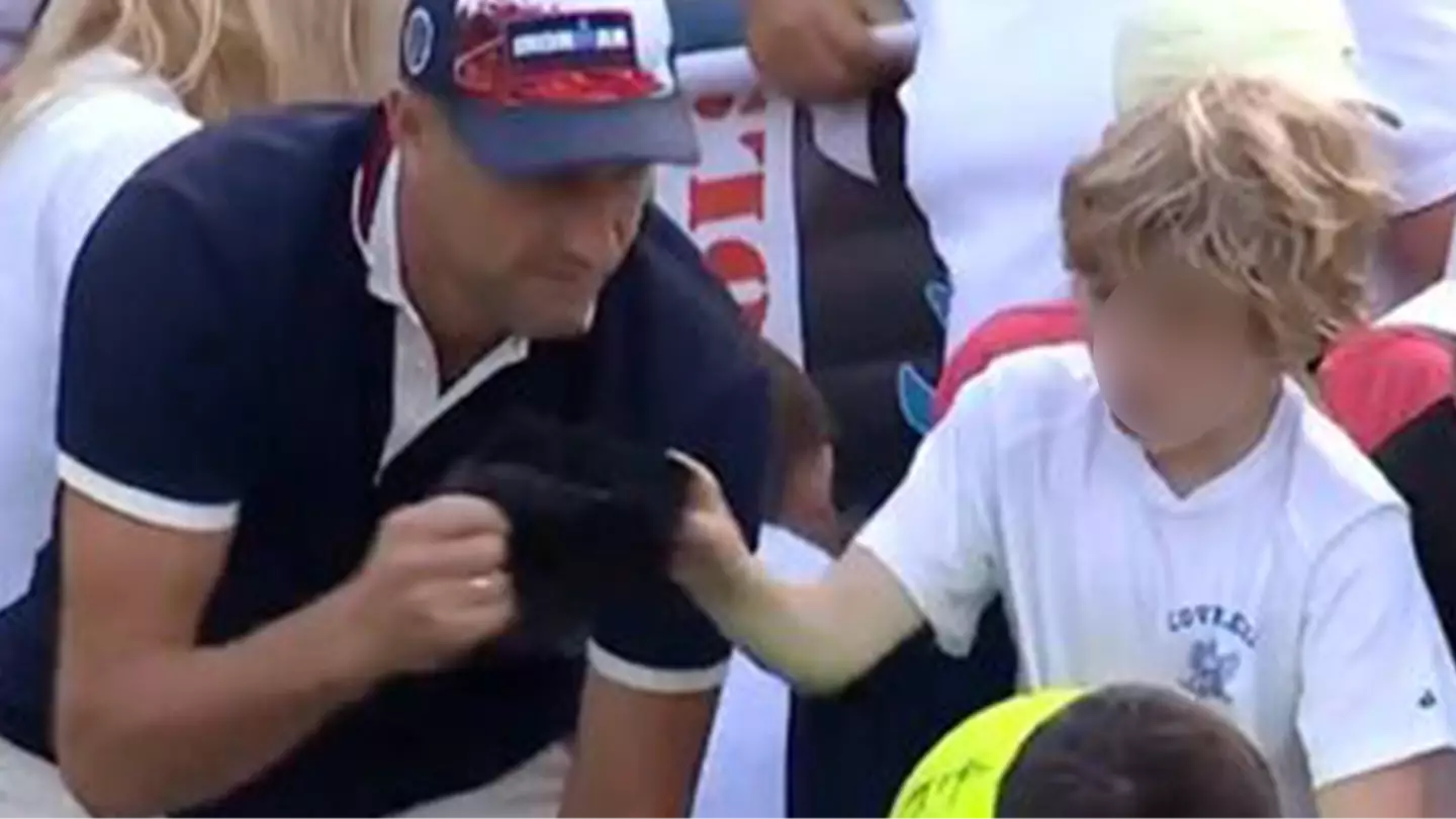 Everyone's pointing out the same thing as grown man caught doing controversial act to child at US Open is identified