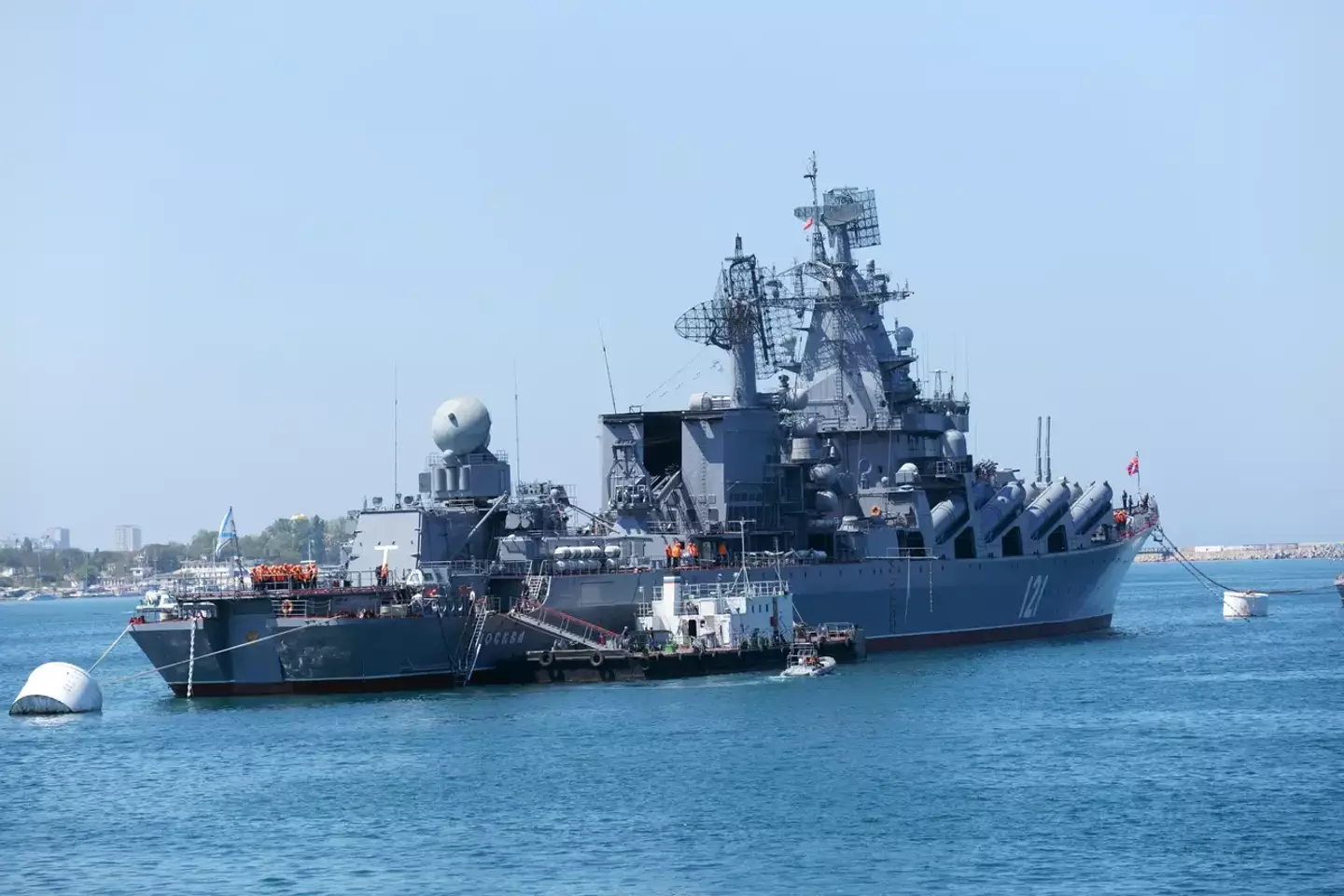 The Moskva was reportedly damaged by Ukrainian missiles.