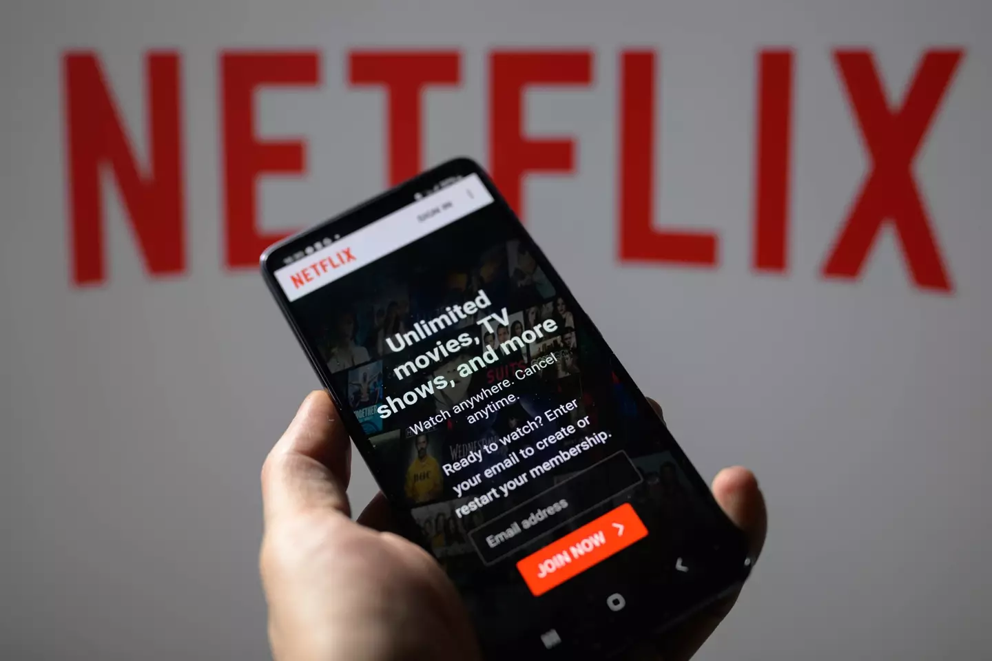 Some Netflix users are finding there's not quite 'unlimited' options with the 'Standard with ads' plan (Jonathan Raa/NurPhoto via Getty Images)