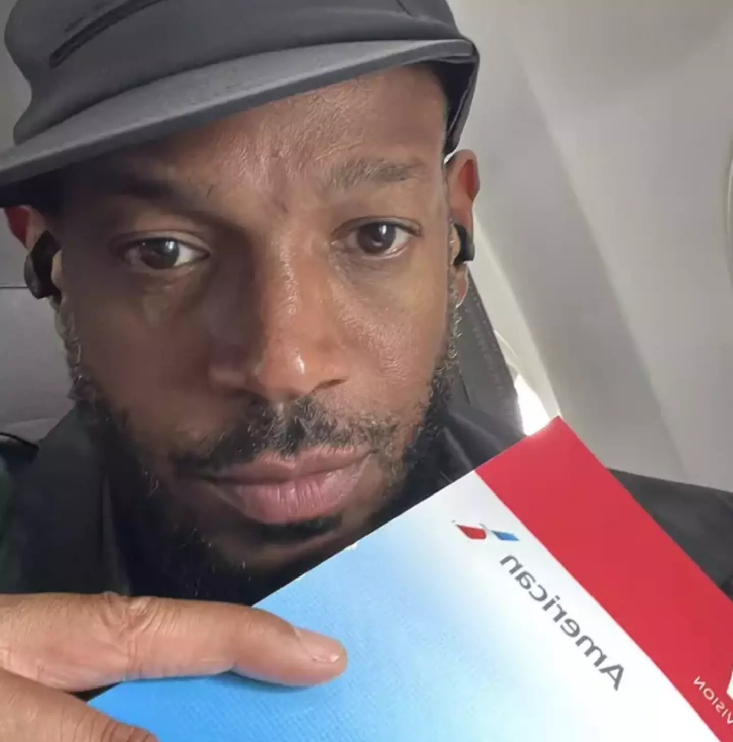 Wayans was able to complete his journey on an American Airlines flight.
