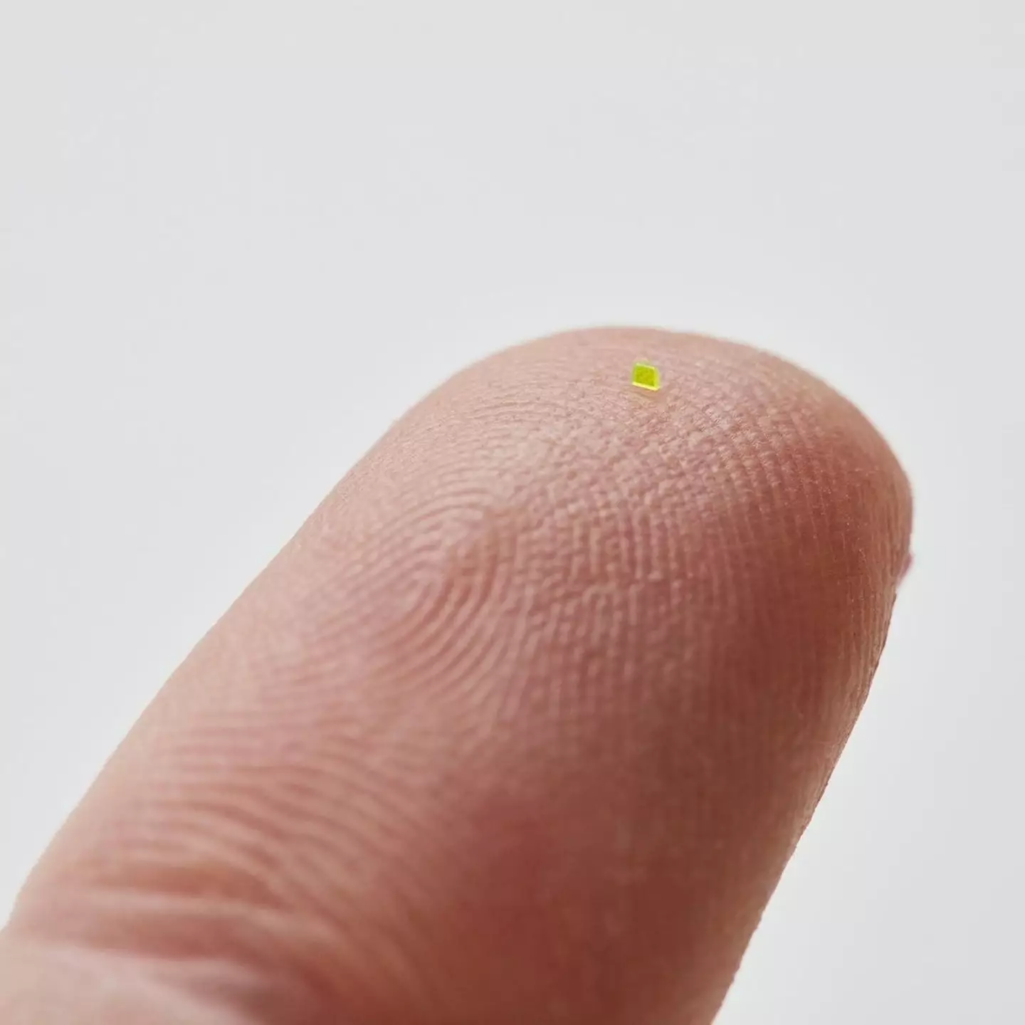 The bag is 'smaller than a grain of salt'.