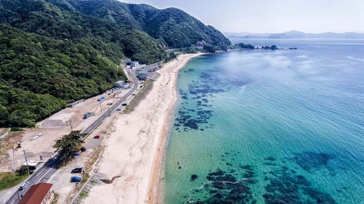 Suishouhama beach is one of the locations of the attacks (Arief Juwono/Getty)