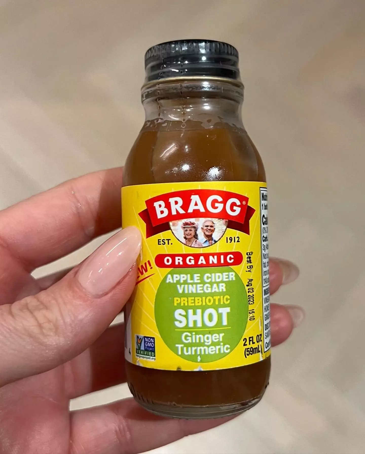 The 'Bon Appétit' singer was promoting Bragg's.