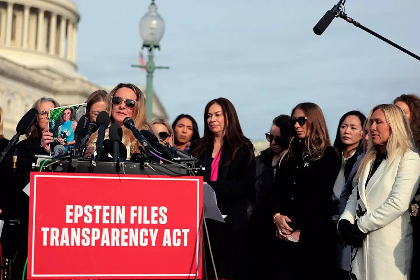 Survivors of Jeffrey Epstein have supported the release of the files (Heather Diehl/Getty Images)