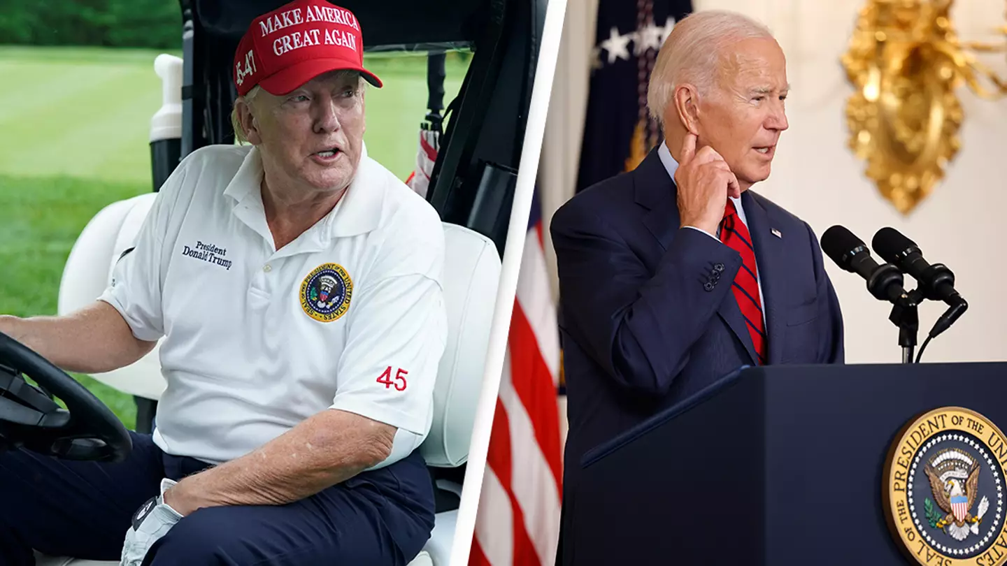 Donald Trump says he has a better body than Joe Biden after seeing pictures of the President shirtless