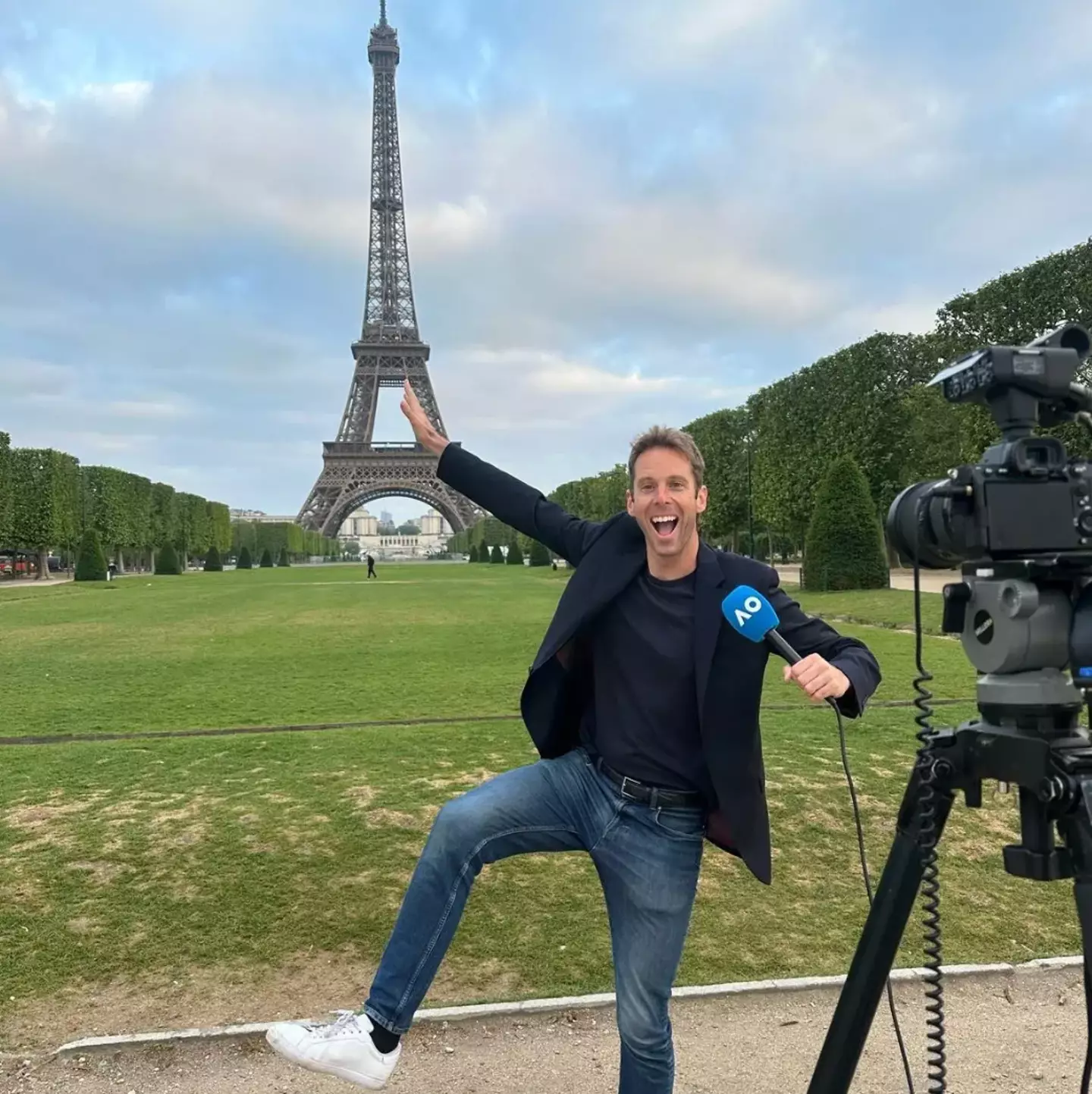 The presenter died after falling off a building in LA (Facebook/Duncan McKenzie-McHarg)