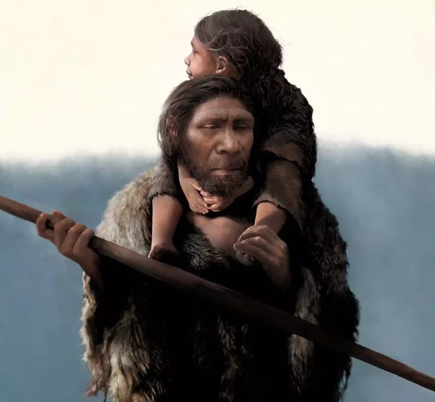 This is what we think the Neanderthal father and daughter could have looked like.