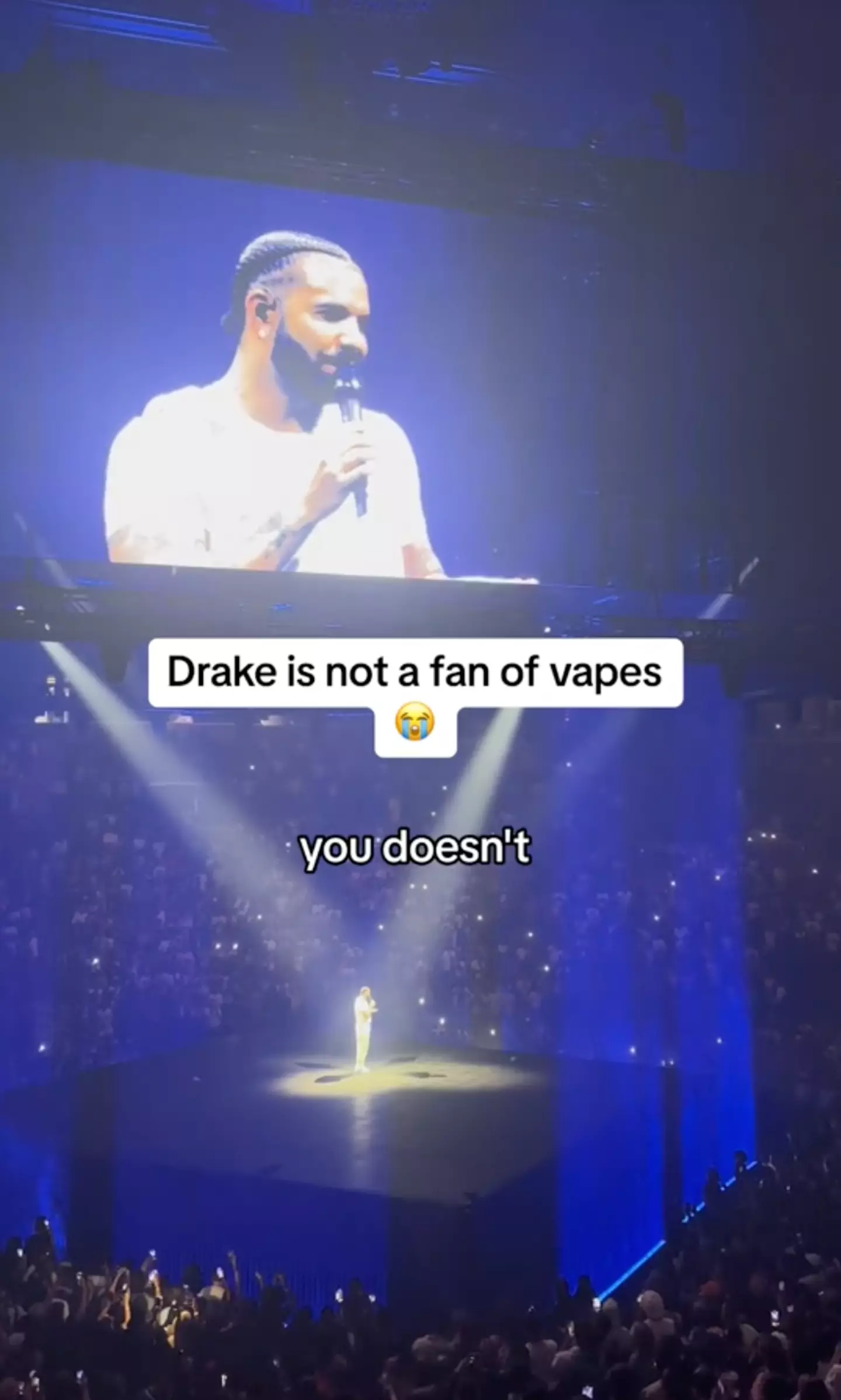 Drake called out the audience member in front of 19,000 fans.