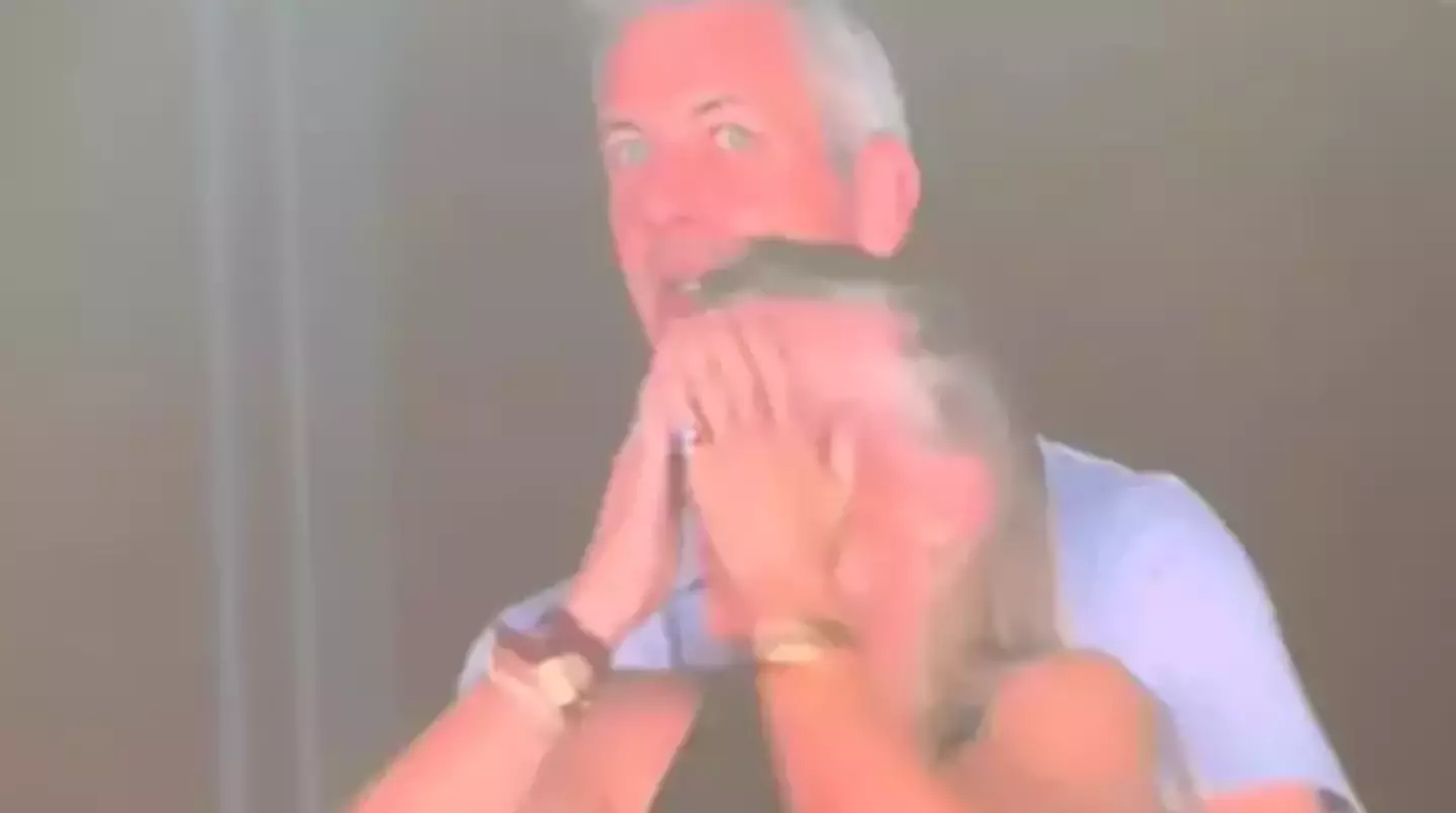 The pair really didn't want to be caught on camera (TikTok)