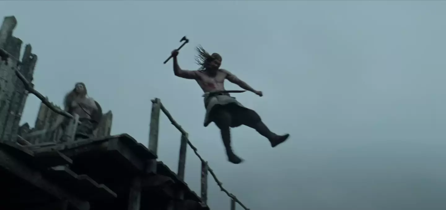 Alexander Skarsgård in The Northman.