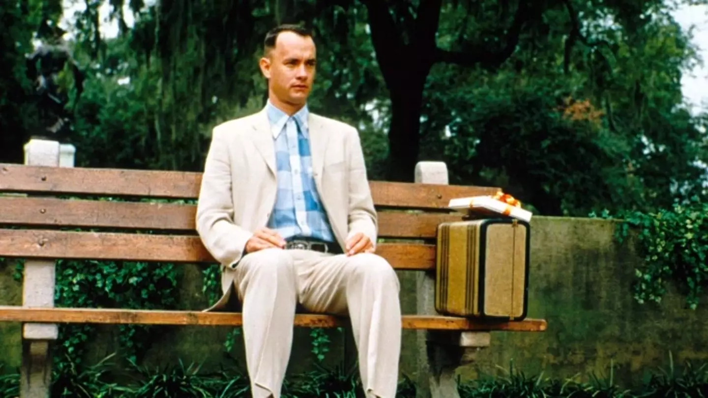 Tom Hanks as Forrest Gump.