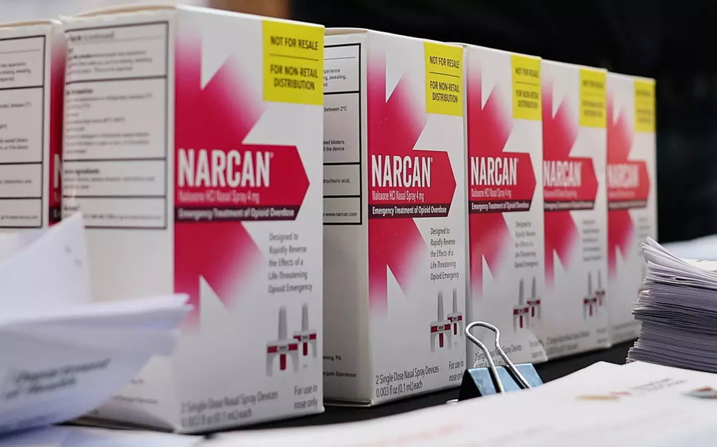 Narcan nasal sprays are used to treat opioid overdoses (Thomas A. Ferrara/Newsday RM via Getty Images)