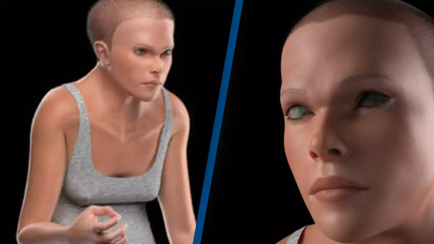 Designer creates image of future human with hunchback and claw hands due to tech