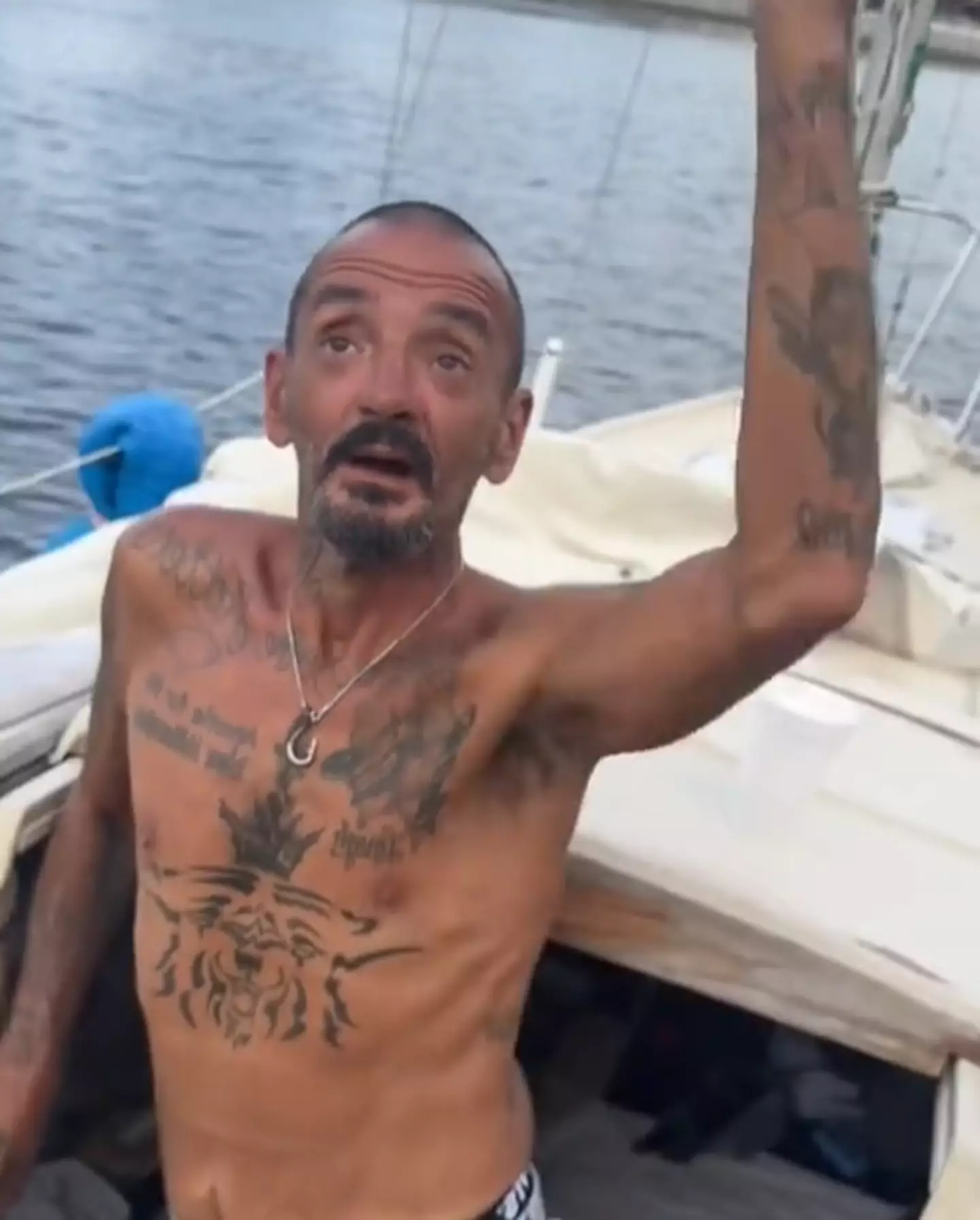 The sailor was apprehended (TikTok/@lieutenantdan3)