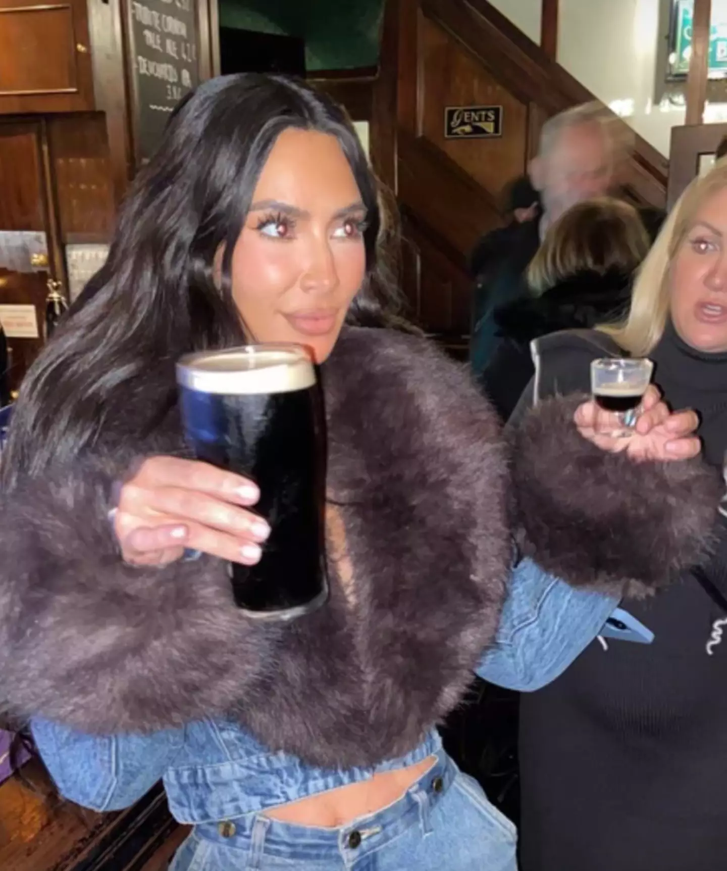 Punters were obviously shocked to see Kardashian.