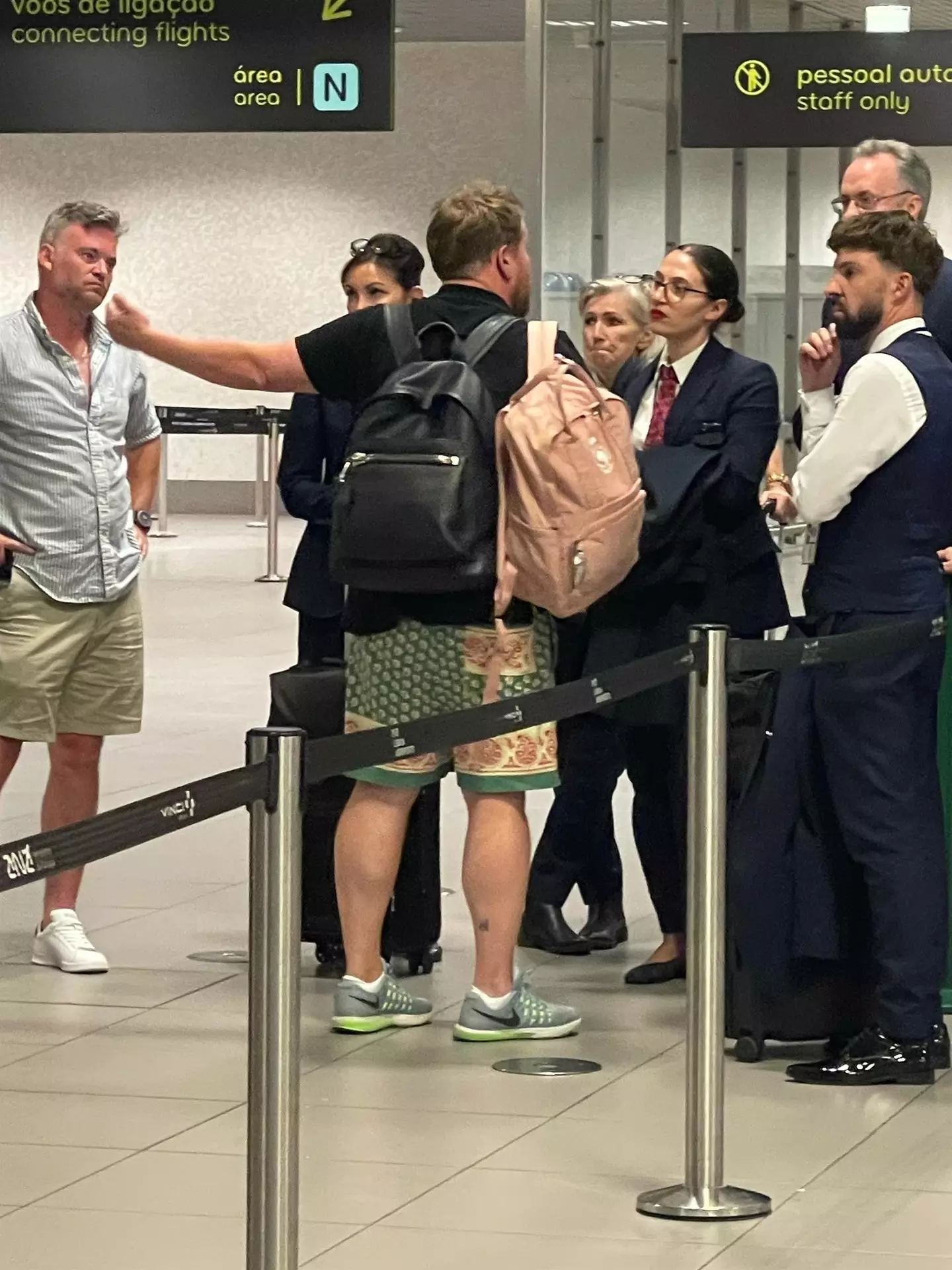 According to a passenger, Corden was 'just really nice'. (Backgrid)