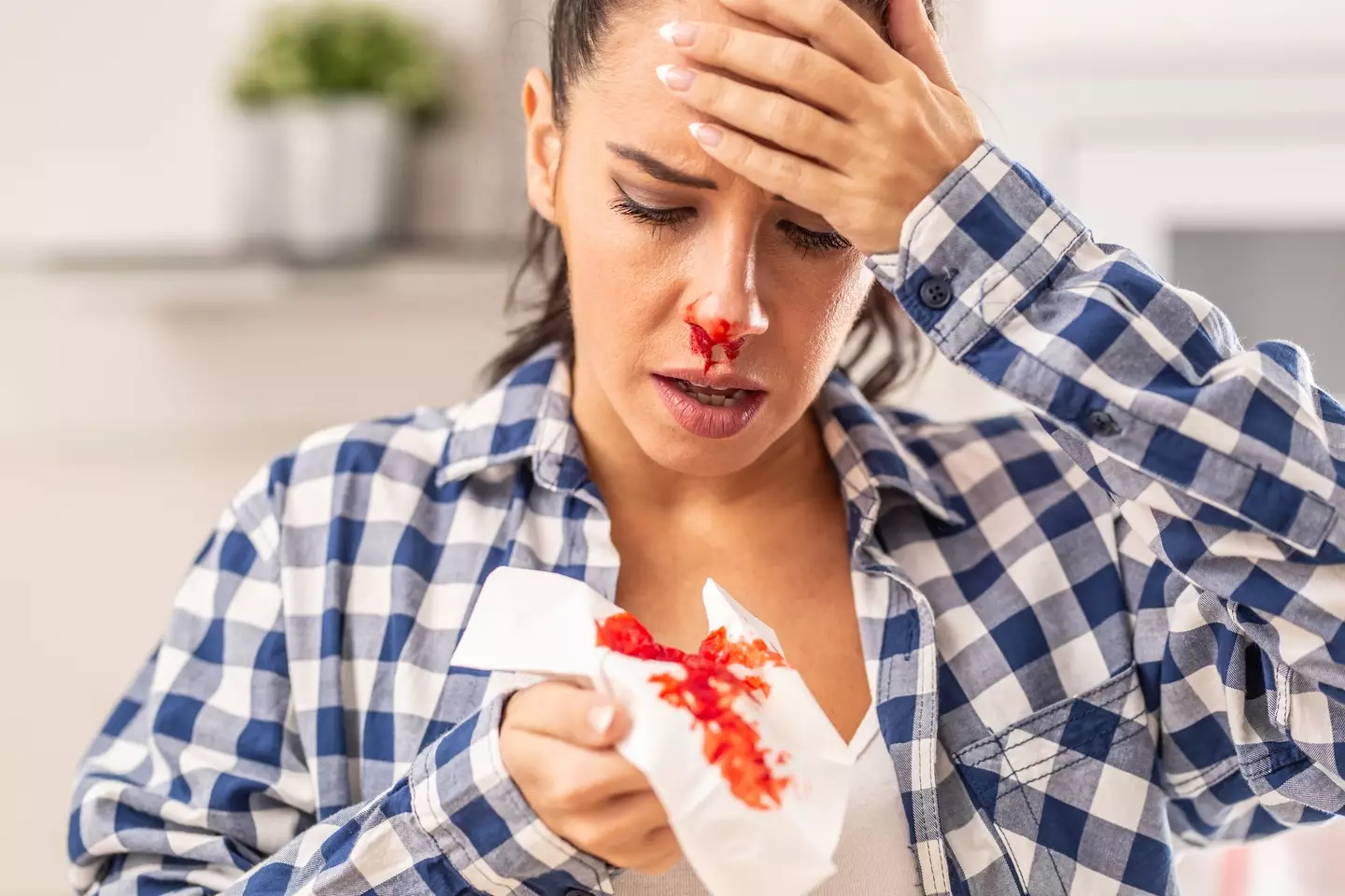 Your nosebleed might have ruined the moment, but it's perfectly natural (Getty Stock Image)
