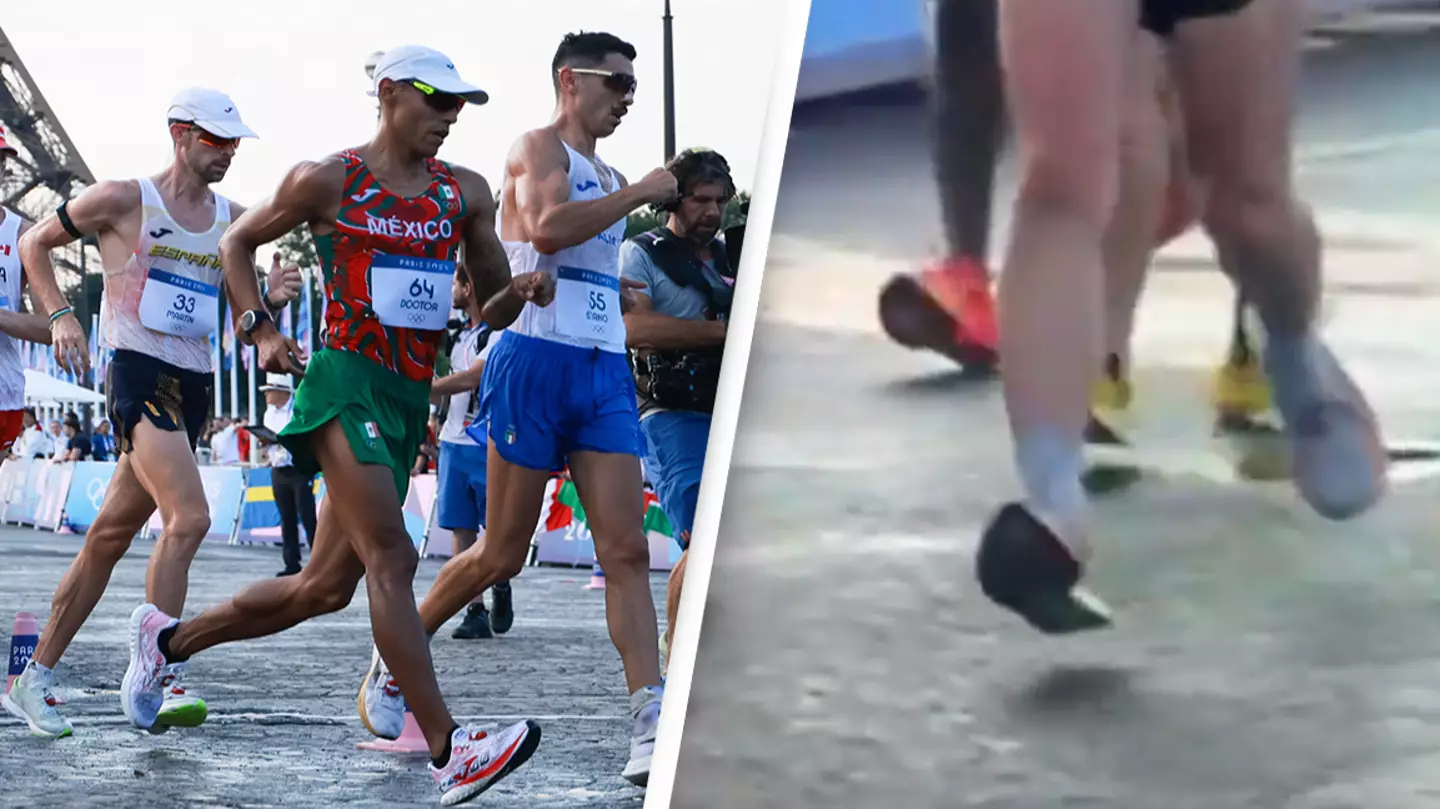Olympics viewers left baffled after spotting ‘every single’ athlete is ‘cheating’ in men’s walking race