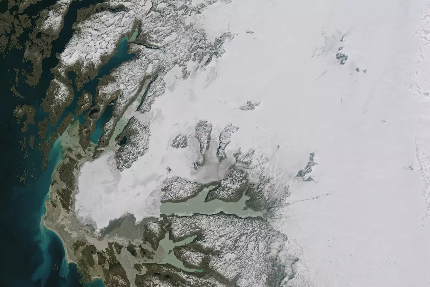 A photo of Greenland taken in June.