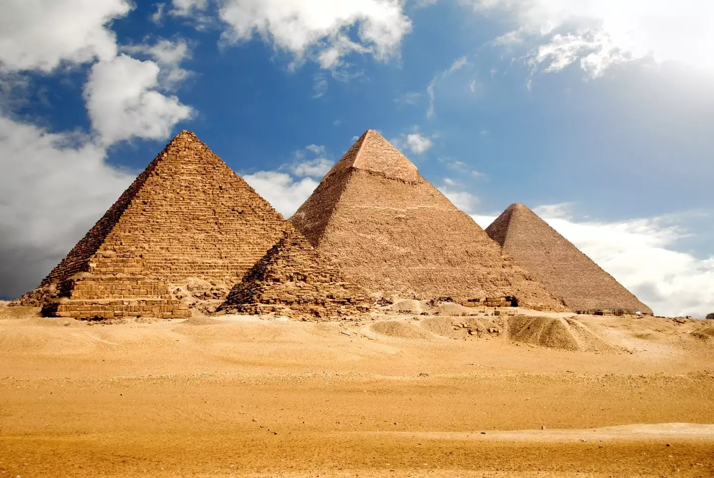 The researchers say there could be an underground city beneath the pyramids (Getty Images)