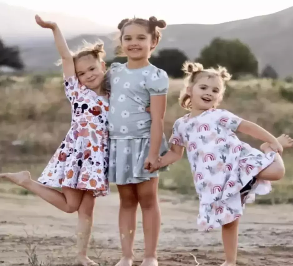 The bodies of sisters Olivia, five, Evelyn, eight, and Paityn, nine, were found earlier this month (GoFundMe)