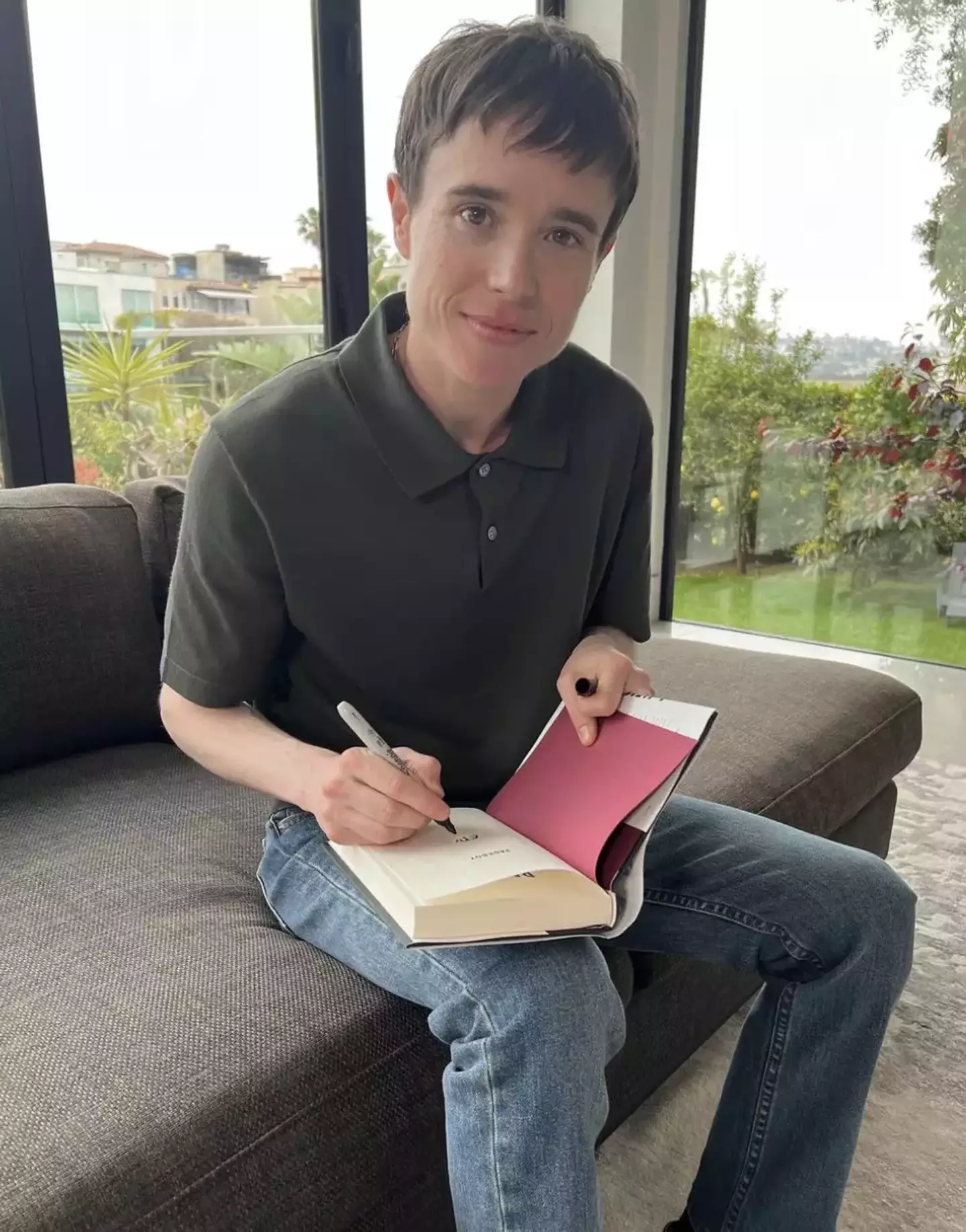 Page shared some intimate details about the first time he ever kissed a girl.