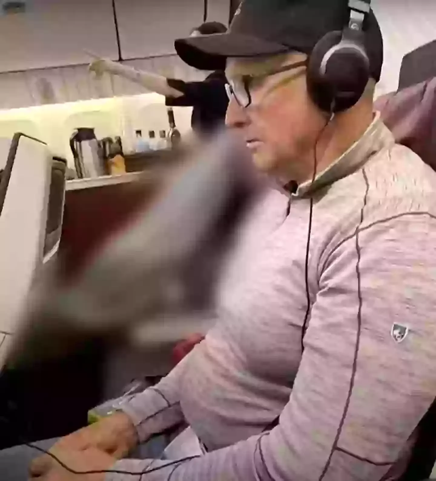 Mitchell Ring said he sat next to the passenger who had died on the flight (YouTube/A Current Affair)