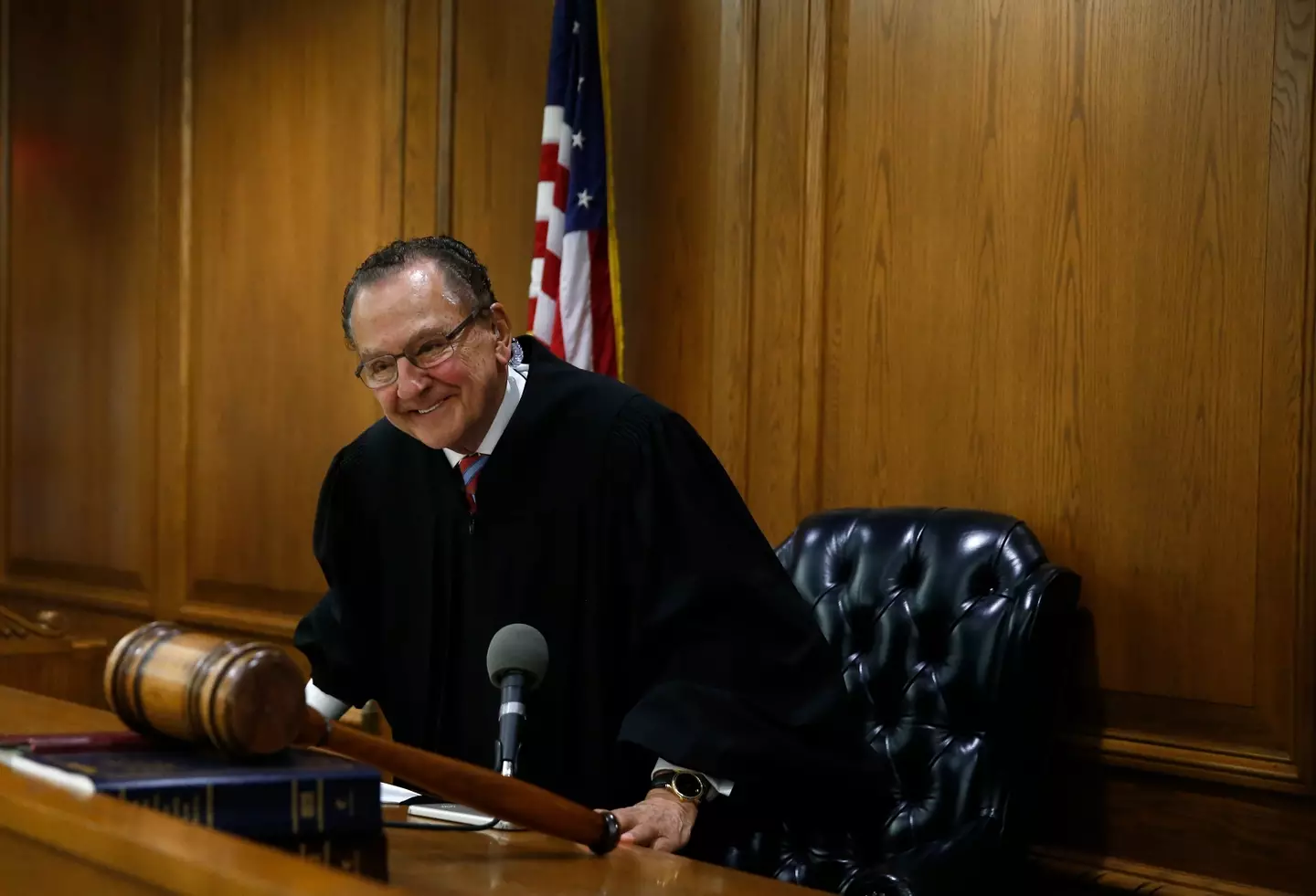 The internet has fallen in love with Judge Caprio. (Jessica Rinaldi/The Boston Globe via Getty Images)