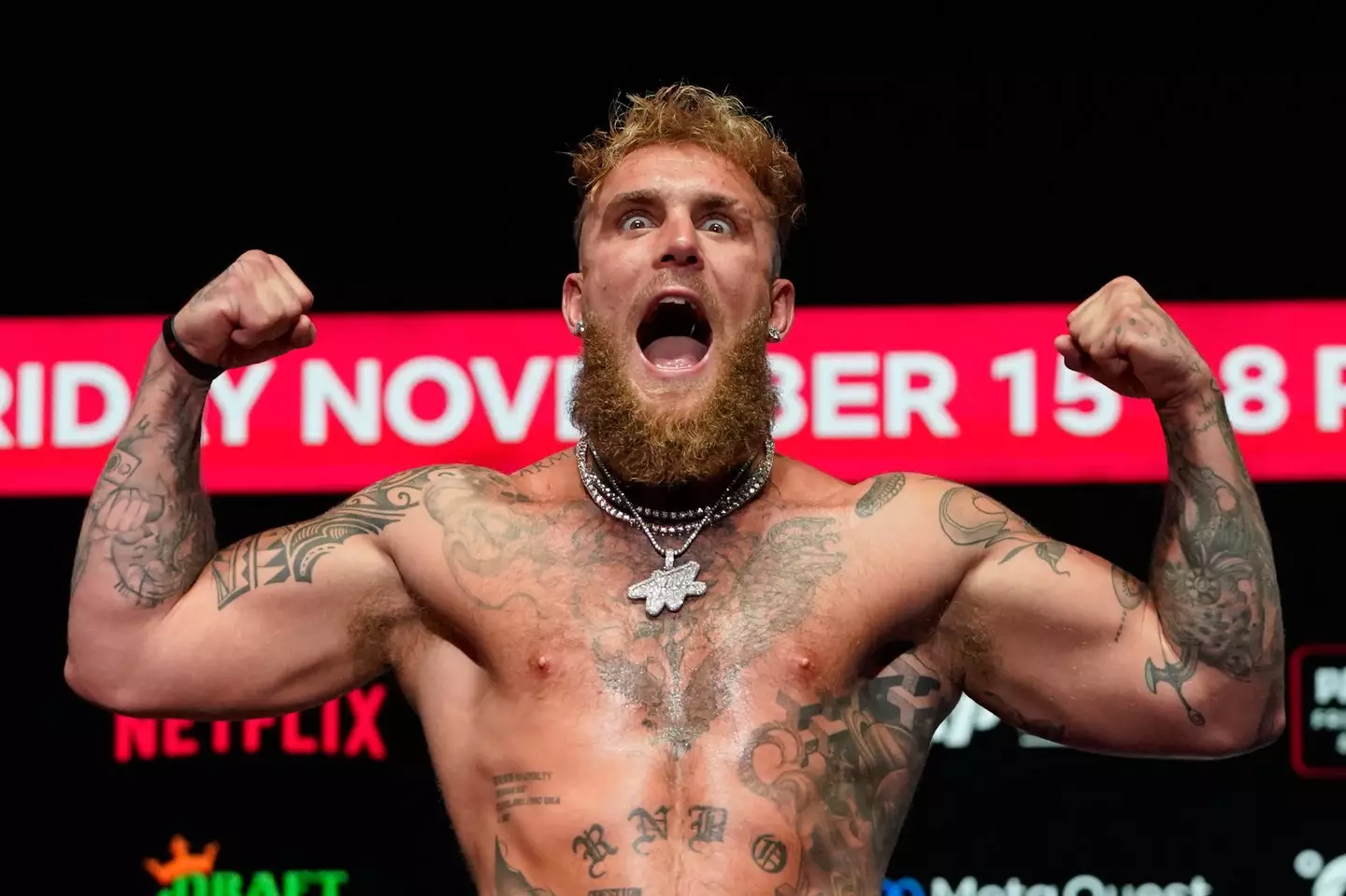 A 'leaked script' has shared the outcome out tonight's Jake Paul fight with Mike Tyson (TIMOTHY A. CLARY/AFP via Getty Images)