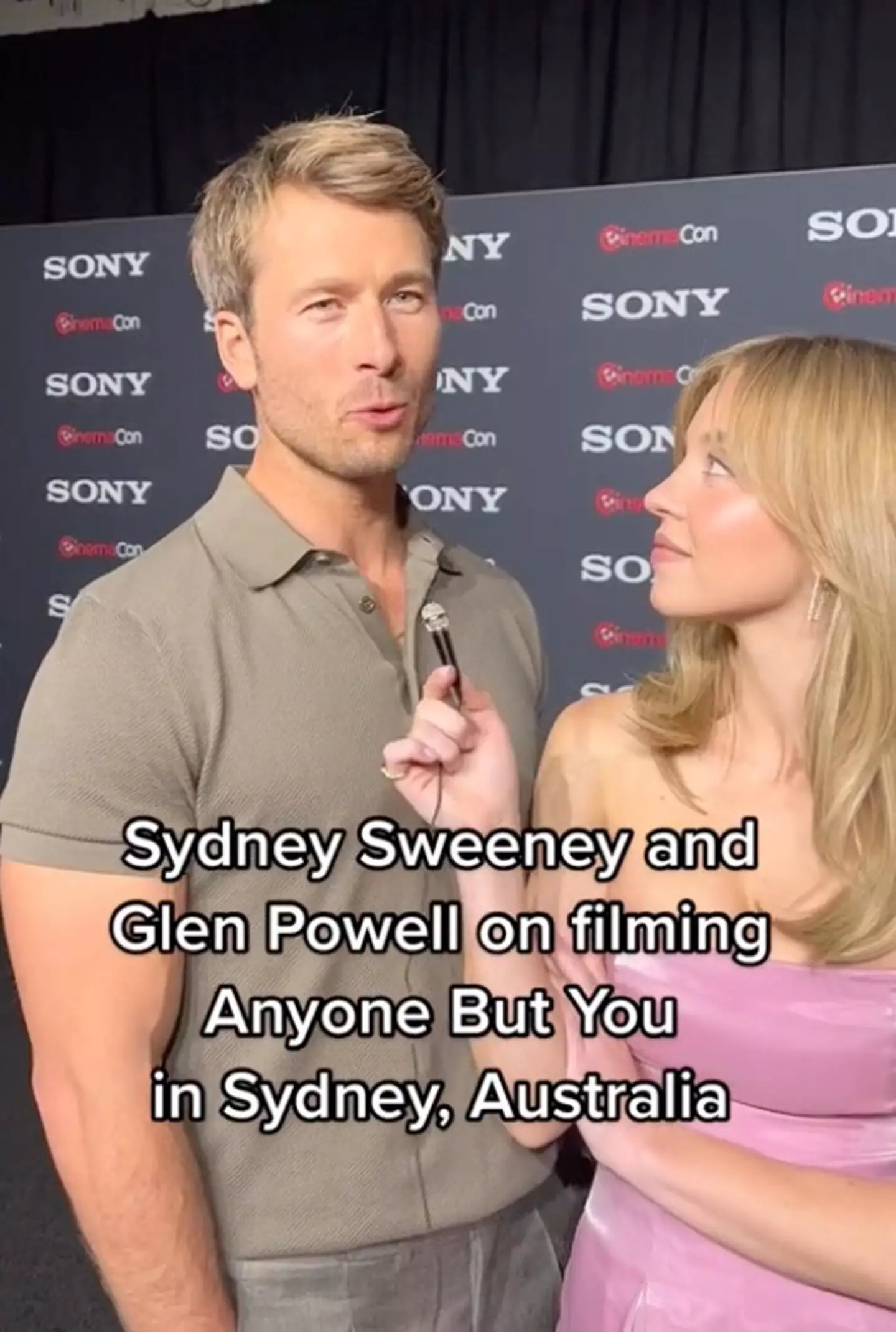 The pair of Hollywood stars have filmed romantic comedy Anyone But You in Australia.