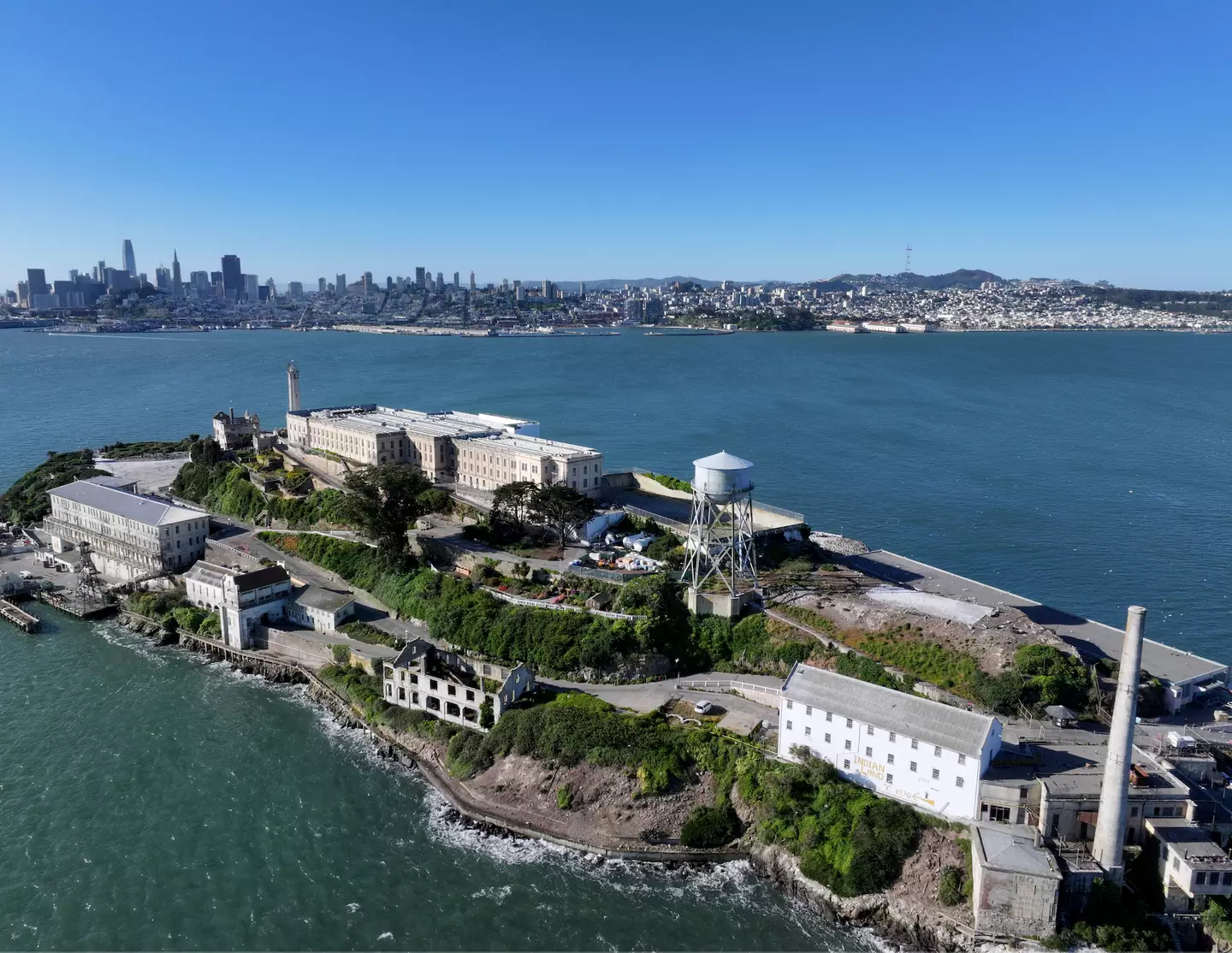 Alcatraz prison is located on an island in San Francisco (Tayfun Coskun/Anadolu via Getty Images)