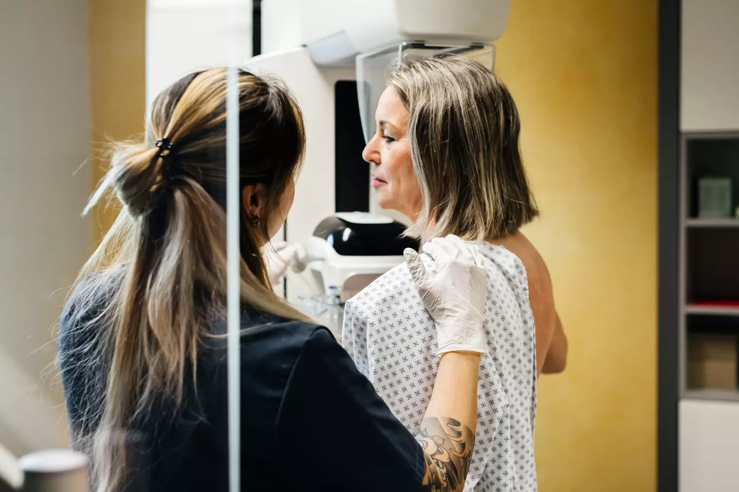 Breast cancer can be detected by abnormalities like lumps or a change in skin color (Getty Images)