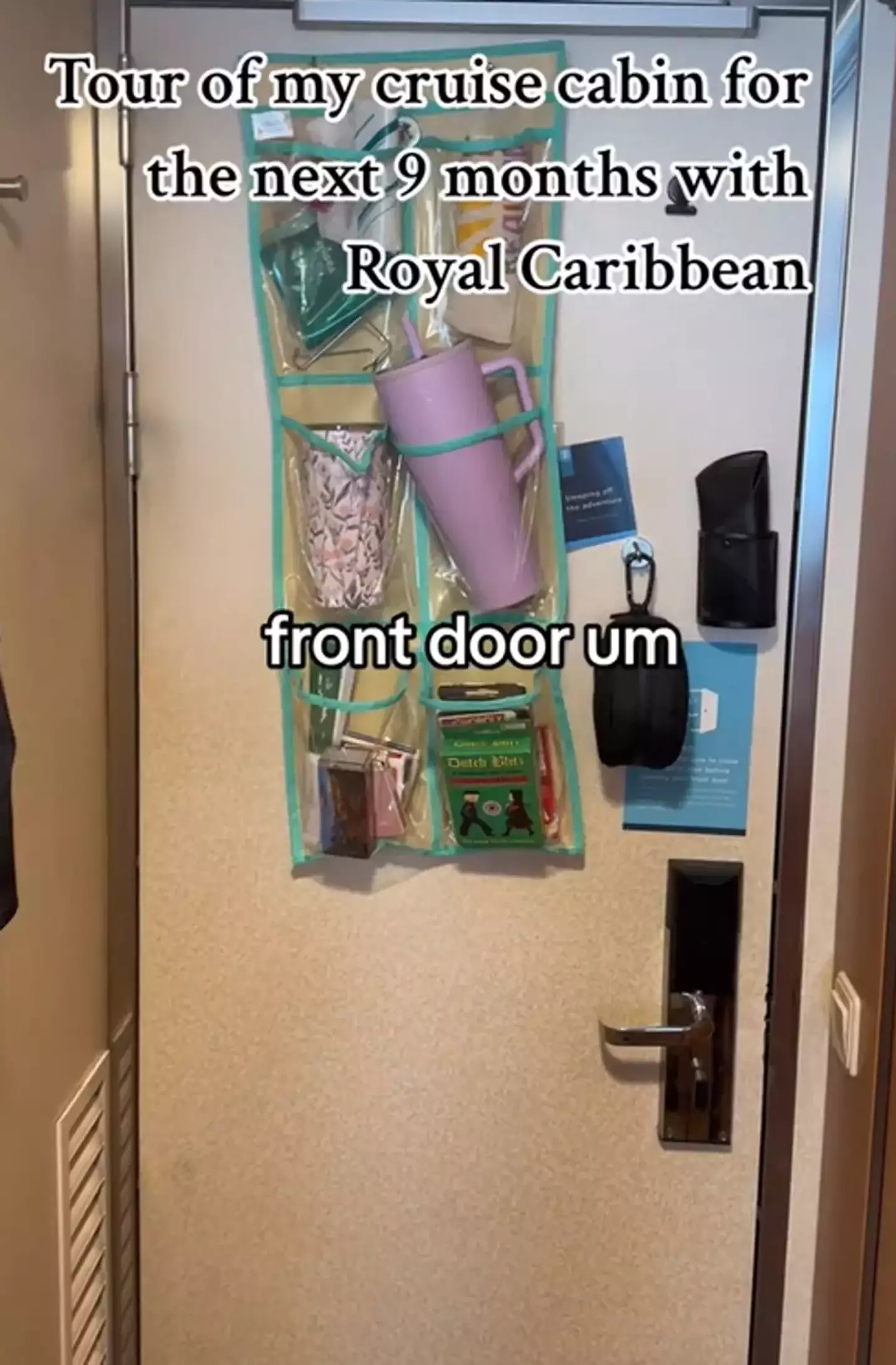 Just some of her essentials on the ship (TikTok/@angielinderman)