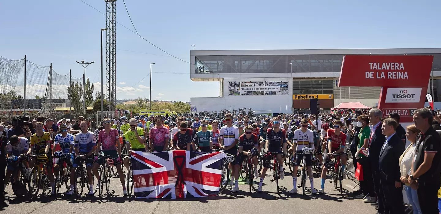 Cyclists remember the Queen at the Vuelta a Espana.