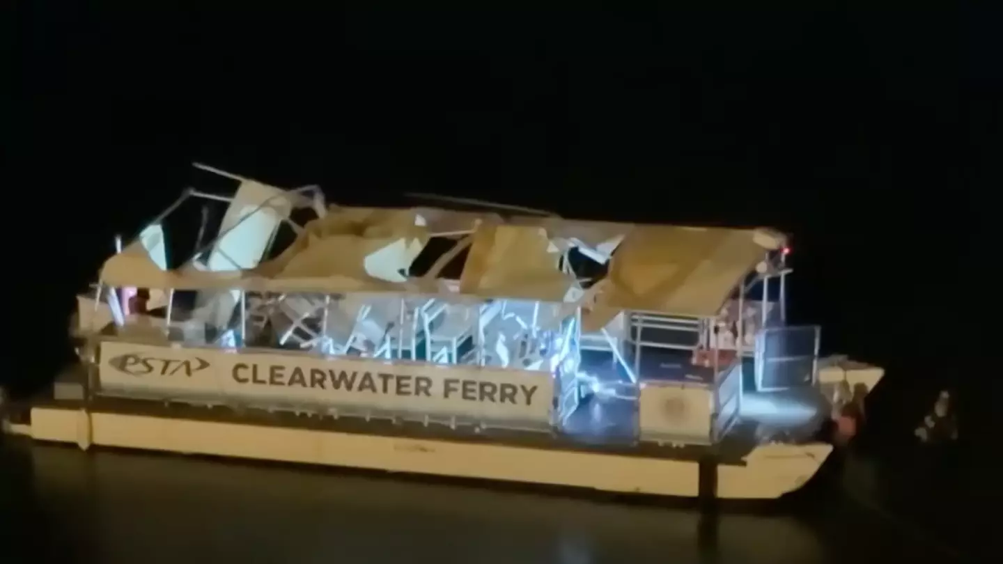 Boater that collided with ferry killing one makes bizarre claim for what caused crash as new footage released