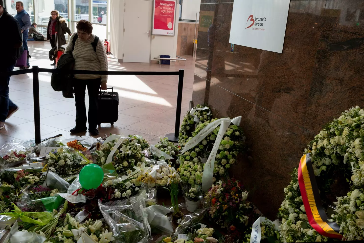 Tributes left for the victims who lost their lives.