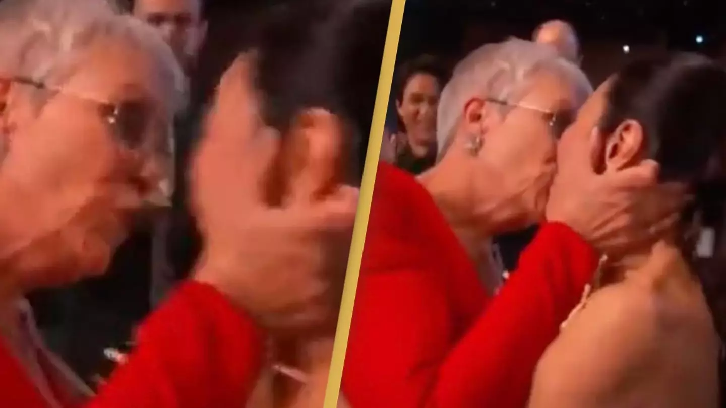 Jamie Lee Curtis locks lips with Michelle Yeoh after losing it in SAG Award celebration