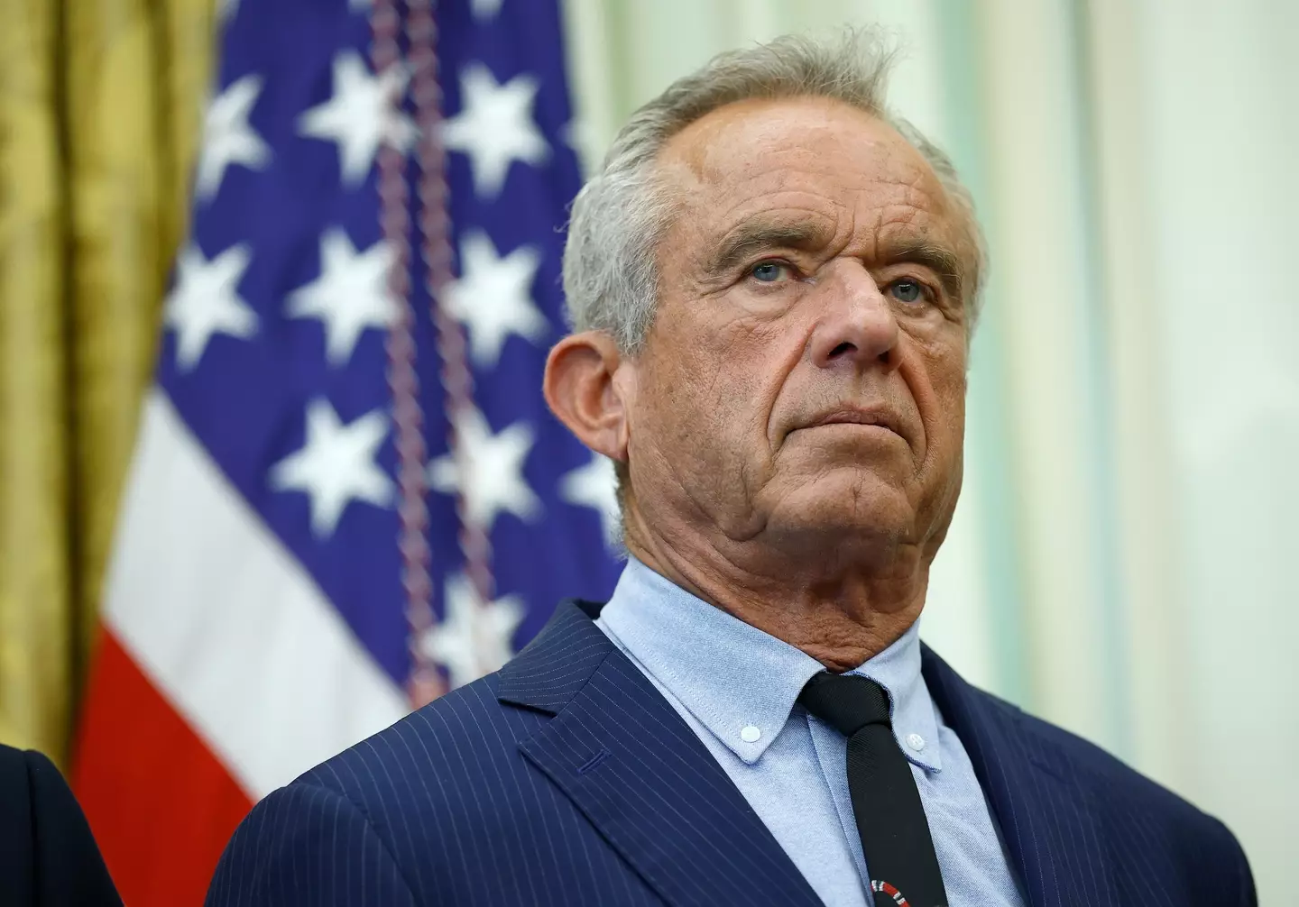 RFK Jr claimed 65 year-olds have twice the sperm count as teenagers during a speech (Kevin Dietsch/Getty Images)
