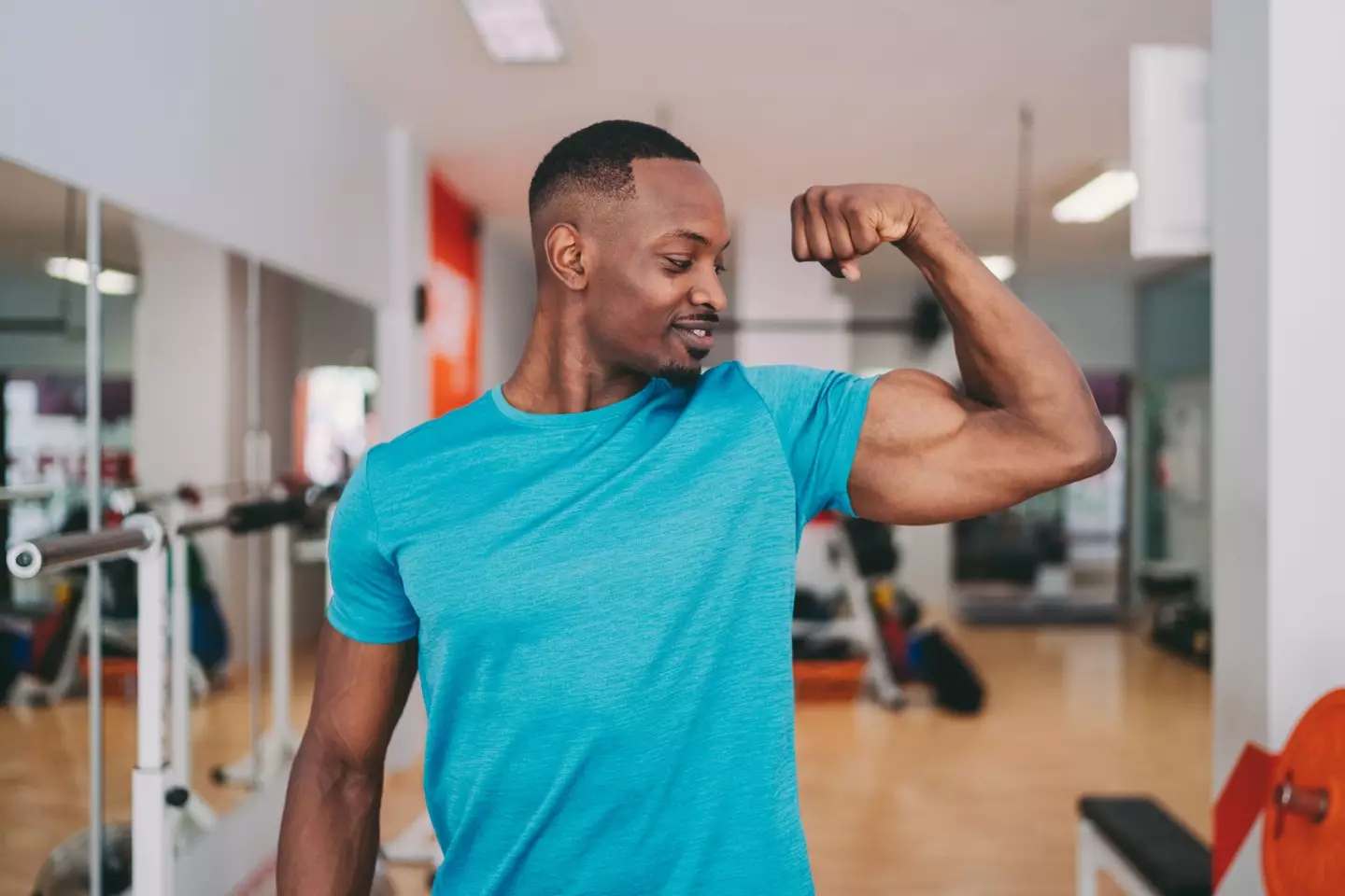 Strong men were rated more desirably in the survey. (Getty stock image)