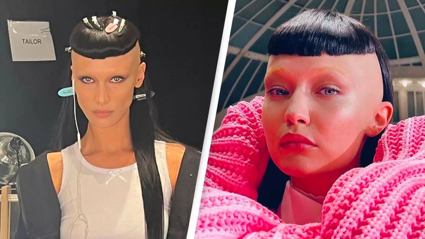 Gigi And Bella Hadid Debut New 'Partly Shaved' Heads And Bleached Eyebrows Look