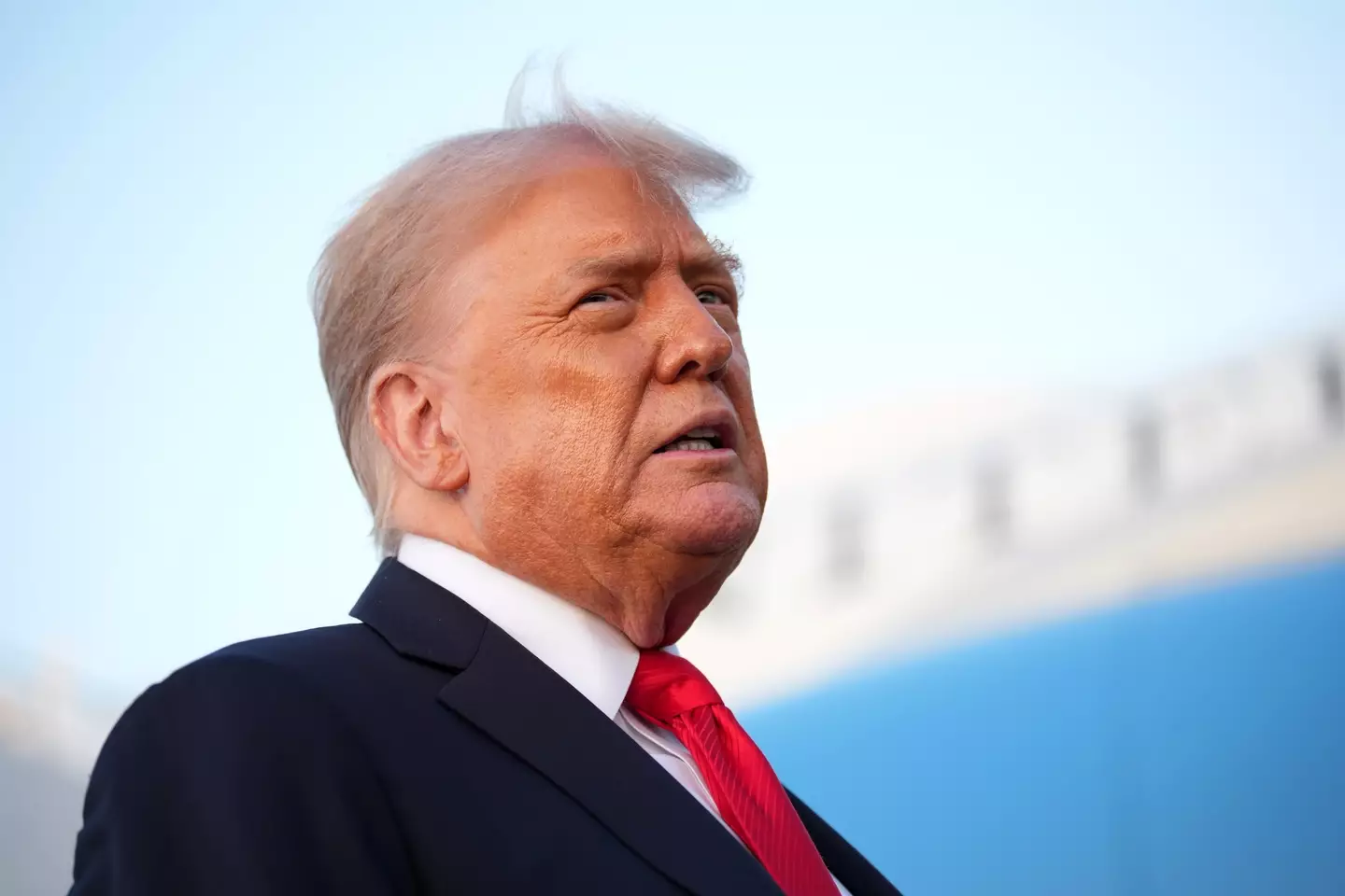 Donald Trump told reporters he was prepared to take next steps with Russia (Kevin Dietsch/Getty Images)