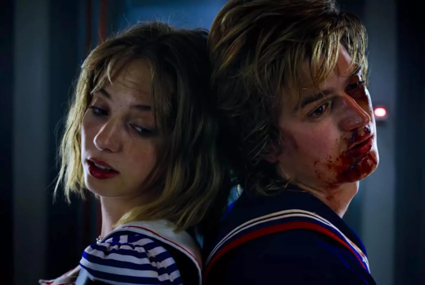 Joe Keery and Maya Hawke in 'Stranger Things'.