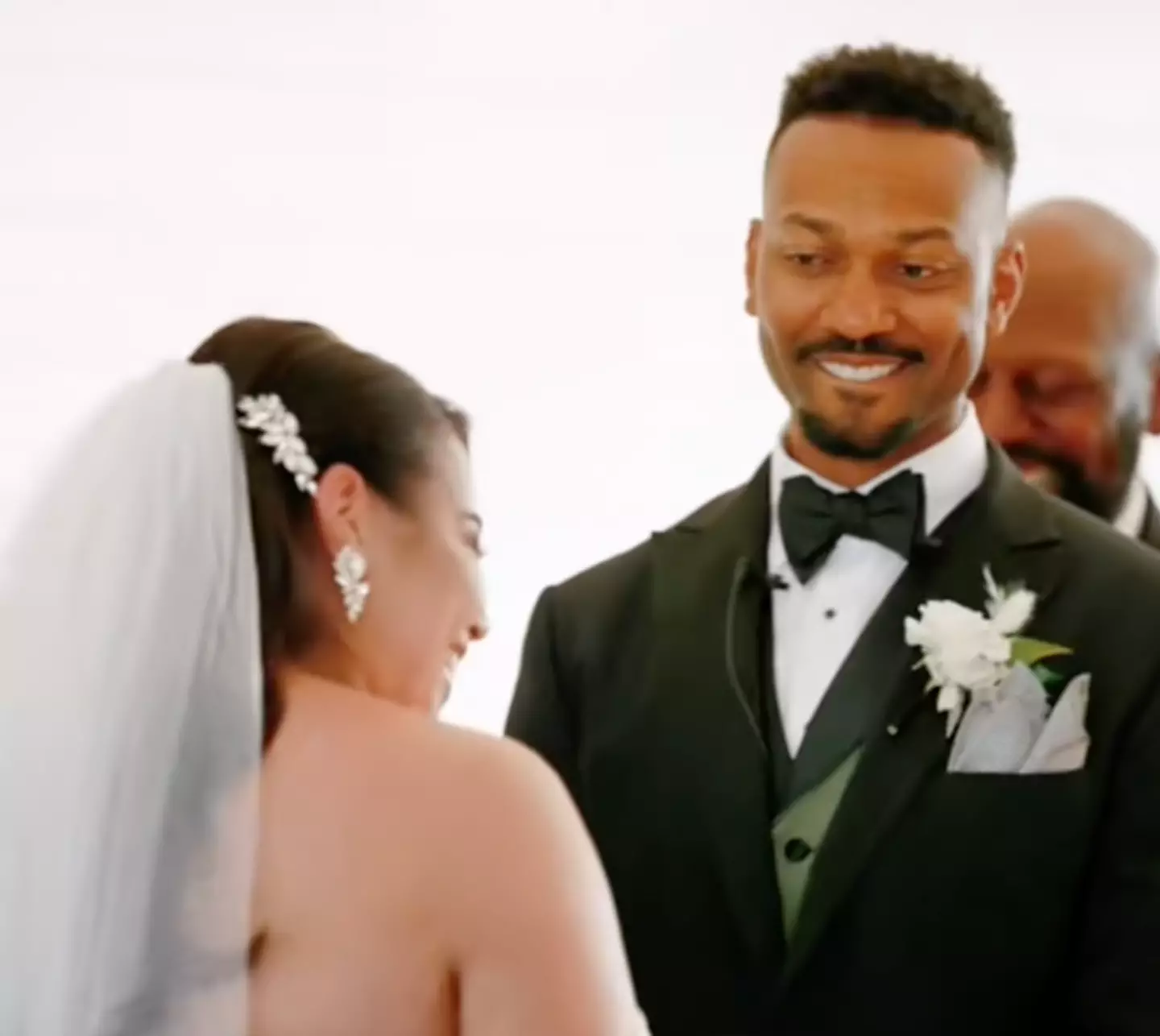 A bride and groom's vows have gone viral on TikTok (@theschoolhousevenue/TikTok)