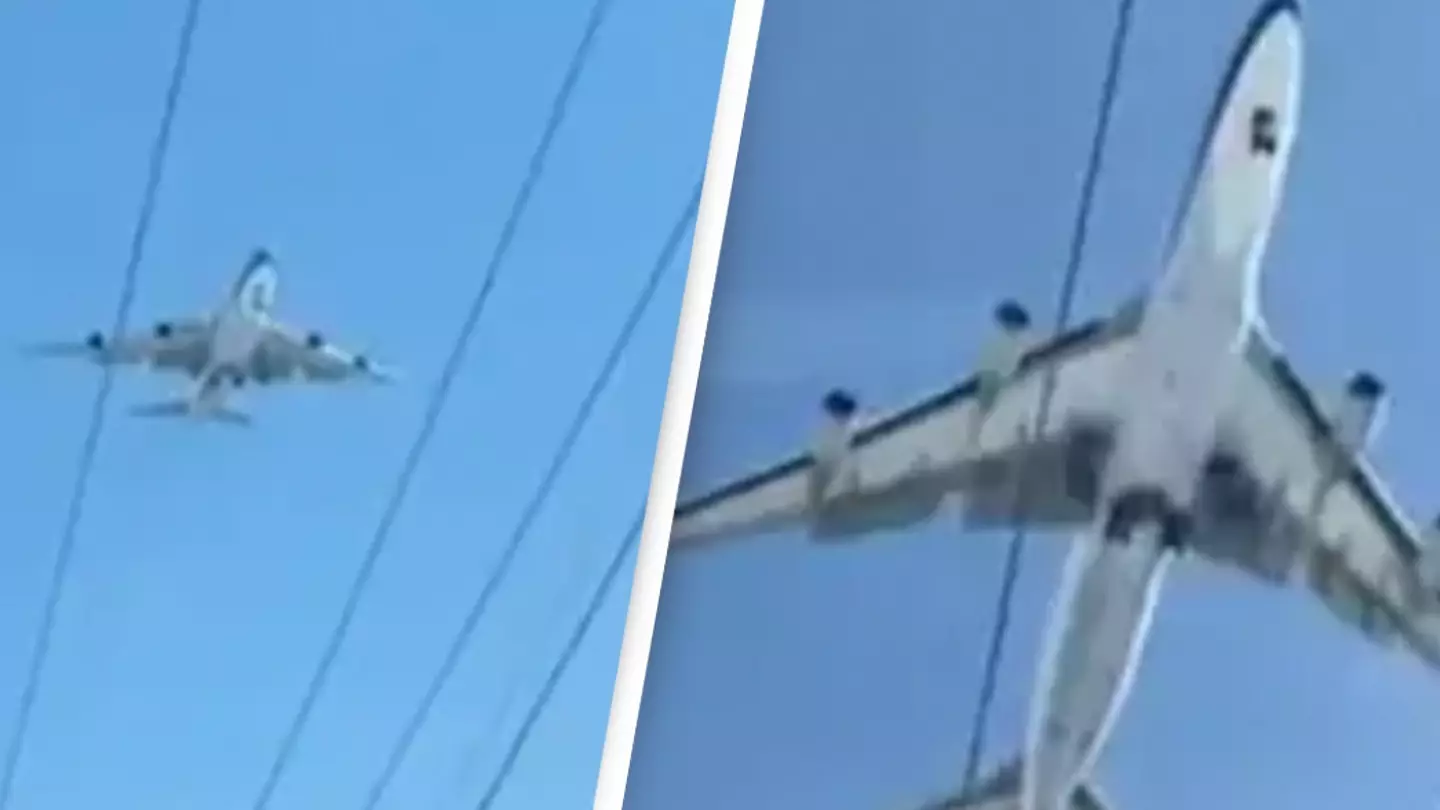 Simple science explains what was actually happening when plane was spotted not moving