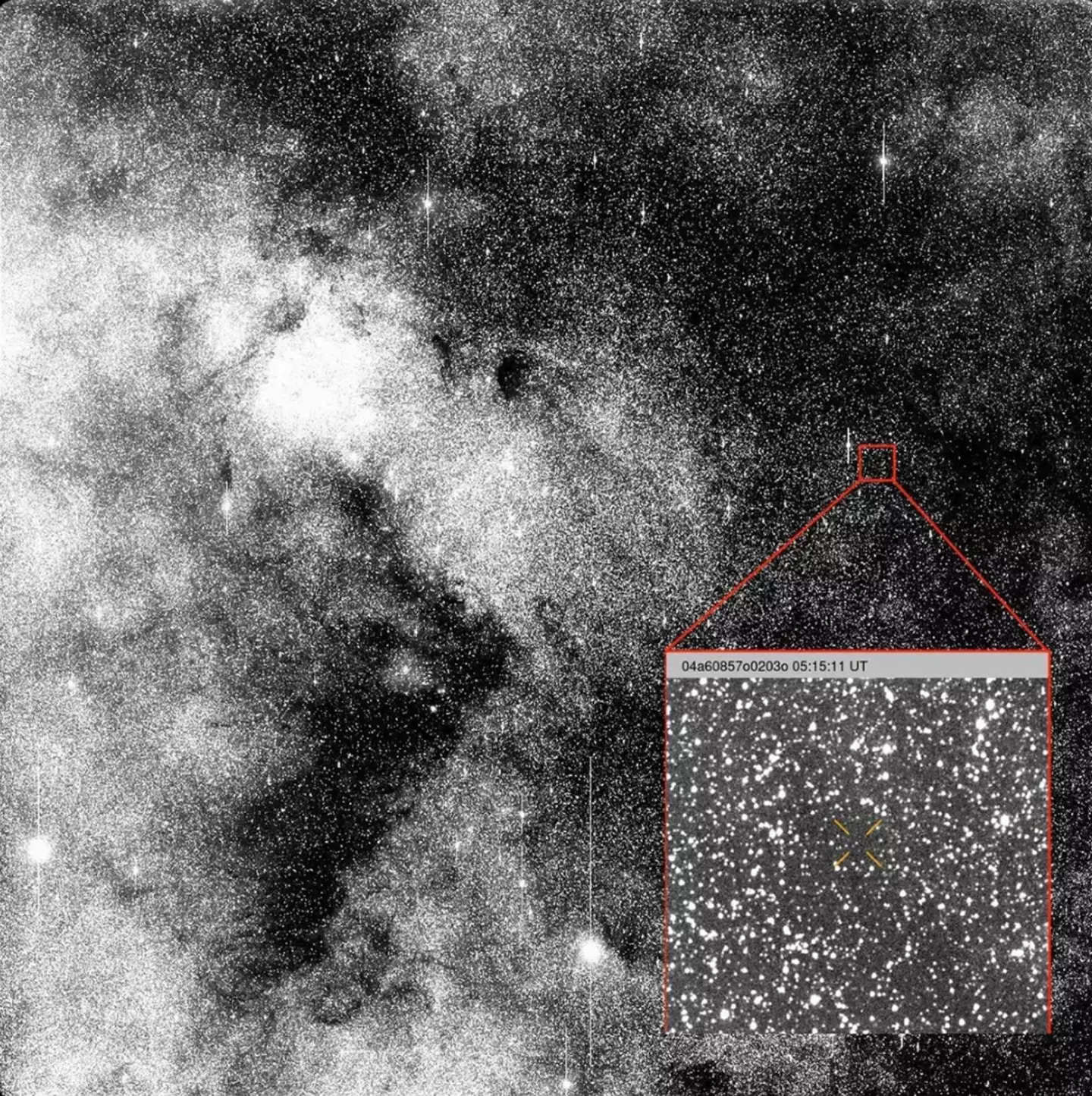 The space object was first observed on July 1 (ATLAS/University of Hawaii/NASA)